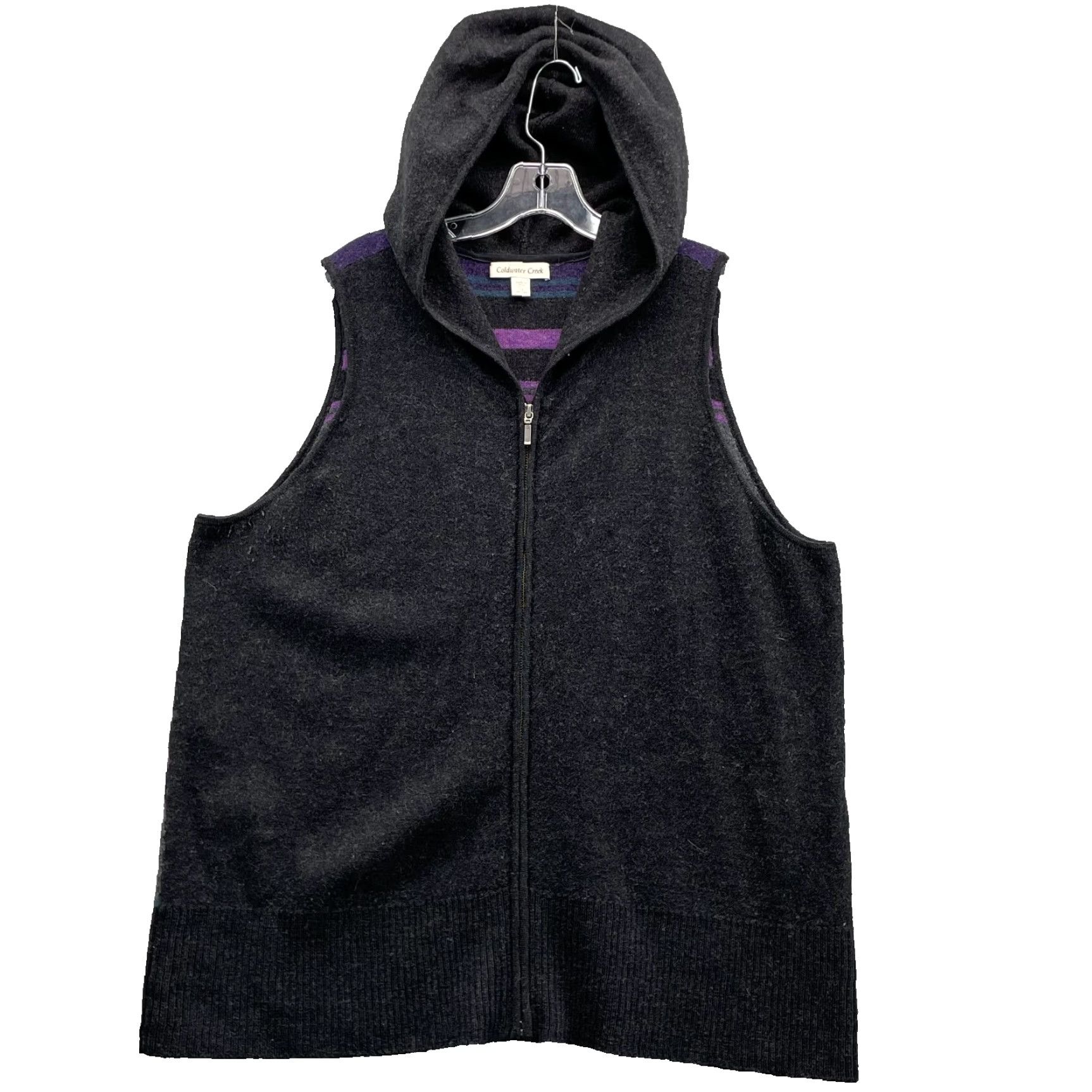 Coldwater Creek Cold Water Creek Sweater Vest Women 1X Hood 100% Wool Academia Preppy Cabin Gorp Size XL / US 12-14 / IT 48-50 - 2 Thumbnail