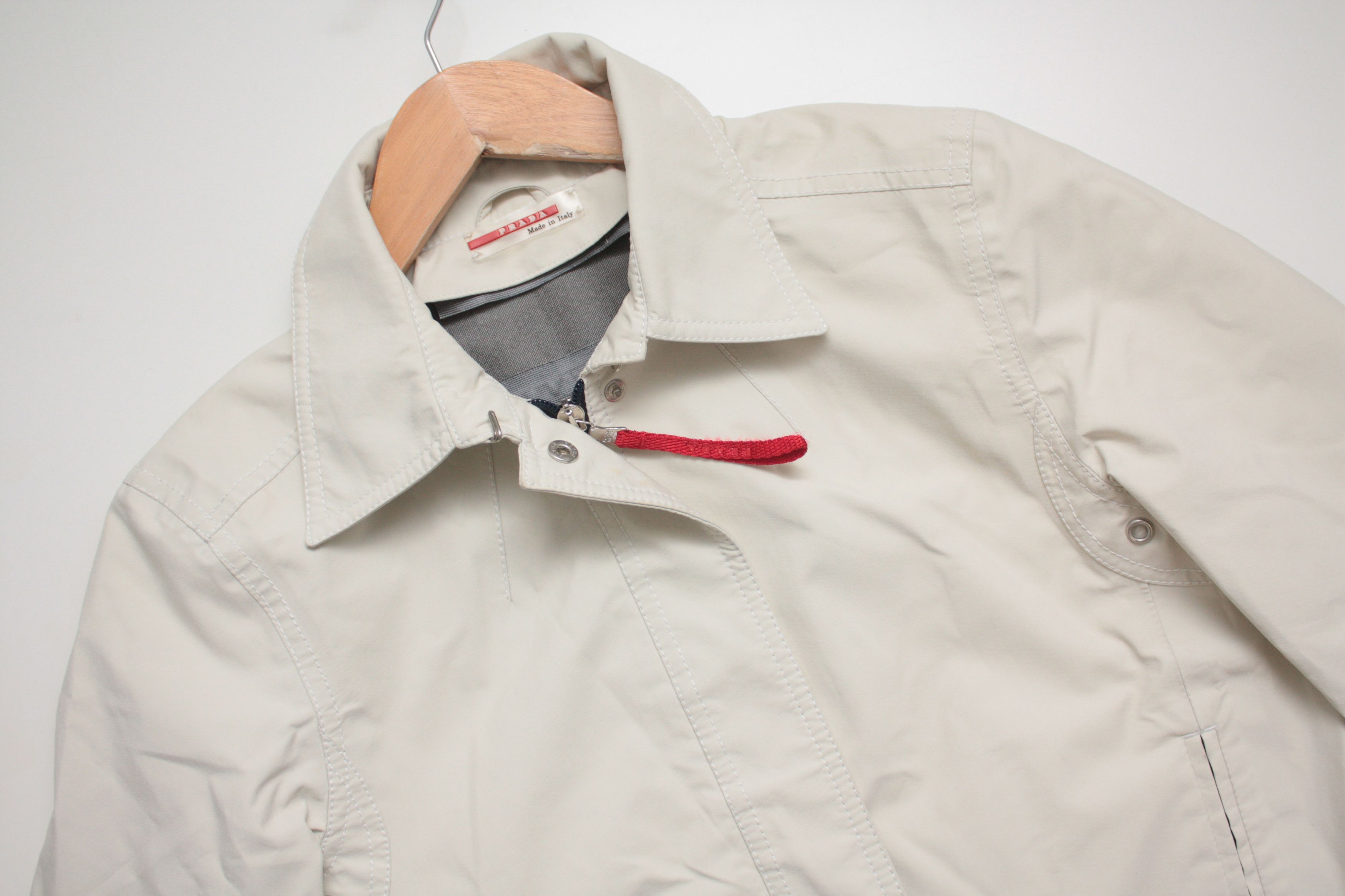 Prada Prada Gore-Tex Cream Beige Trench Coat Women's 42 Size M / US 6-8 / IT 42-44 - 4 Thumbnail