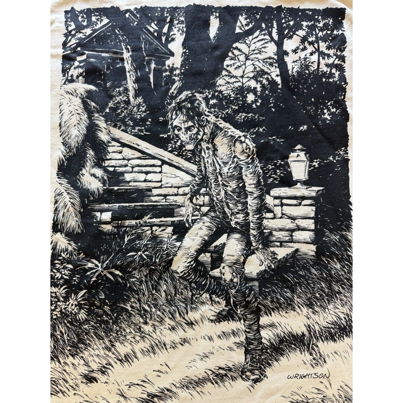 Fruit Of The Loom 2000 Bernie Wrightson Midnight Constitutional Zombie T-Shirt Size US XL / EU 56 / 4 - 6 Thumbnail