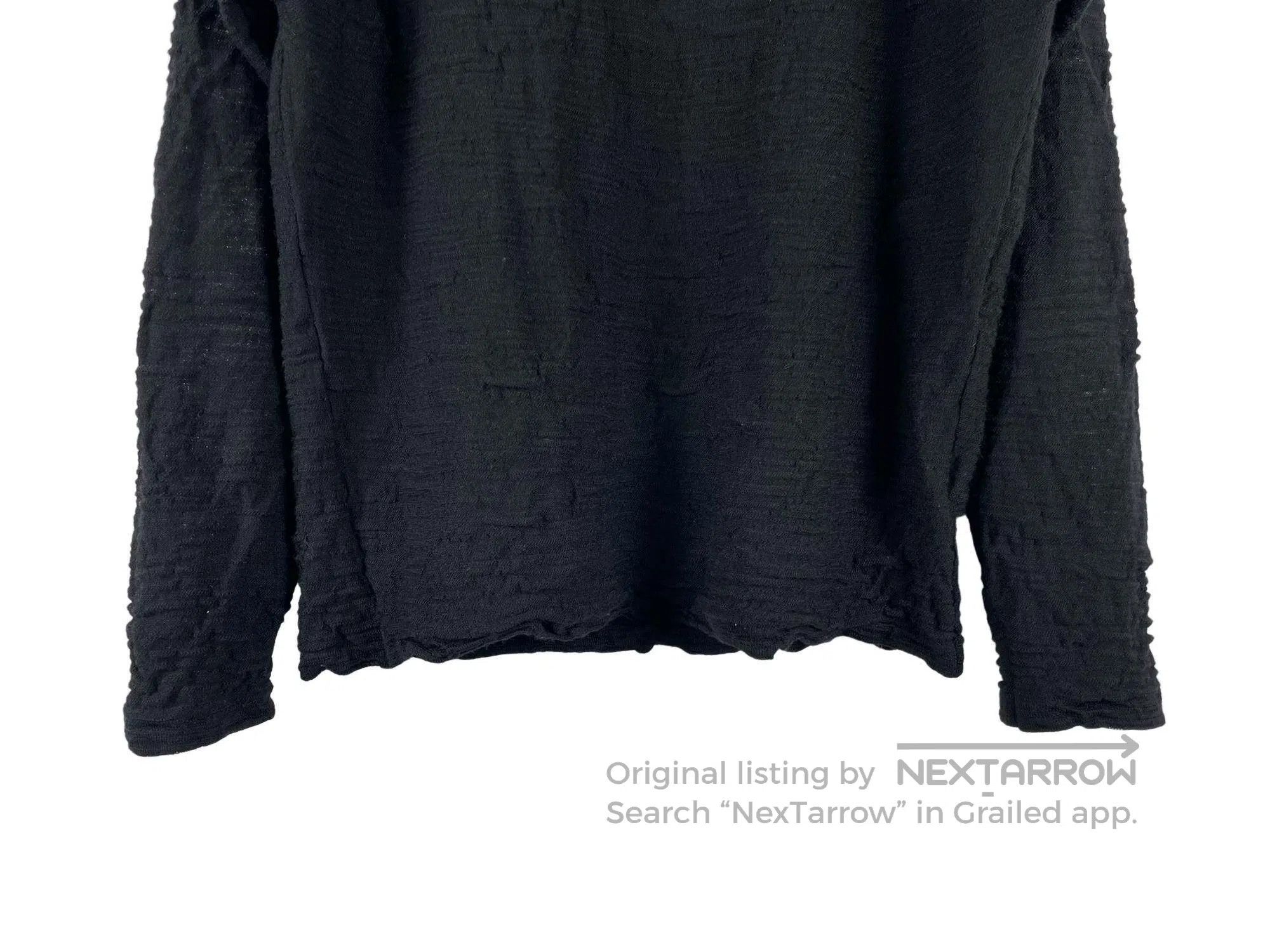 _J.L-A.L_ _J.L-A.L_ Black Textured Knit Top Size US L / EU 52-54 / 3 - 4 Thumbnail