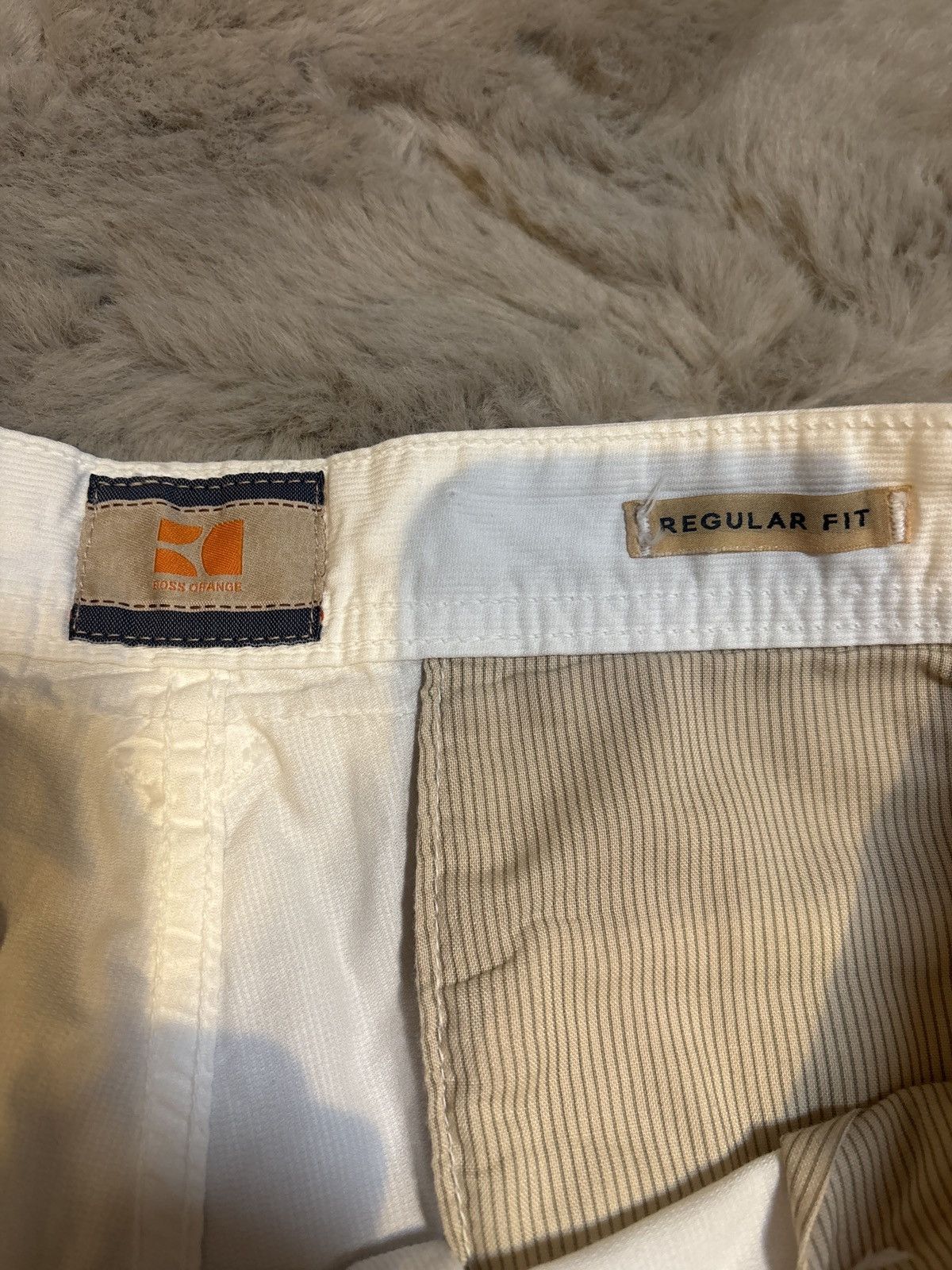 Other Boss Orange Regular Fit White Shorts Men’s Size Size US 36 / EU 52 - 2 Thumbnail
