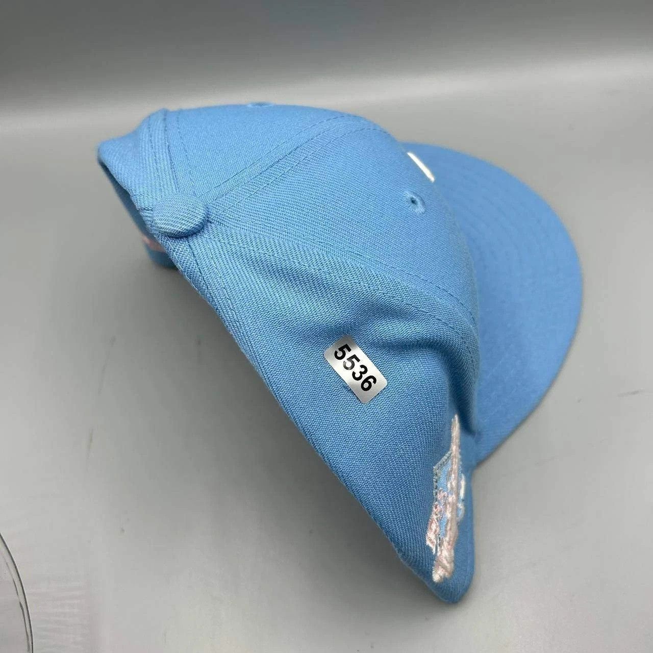 New Era Los Angeles LA Dodgers Hat Men 7 3/8 Blue Pink MLB Fitted Size ONE SIZE - 9 Thumbnail