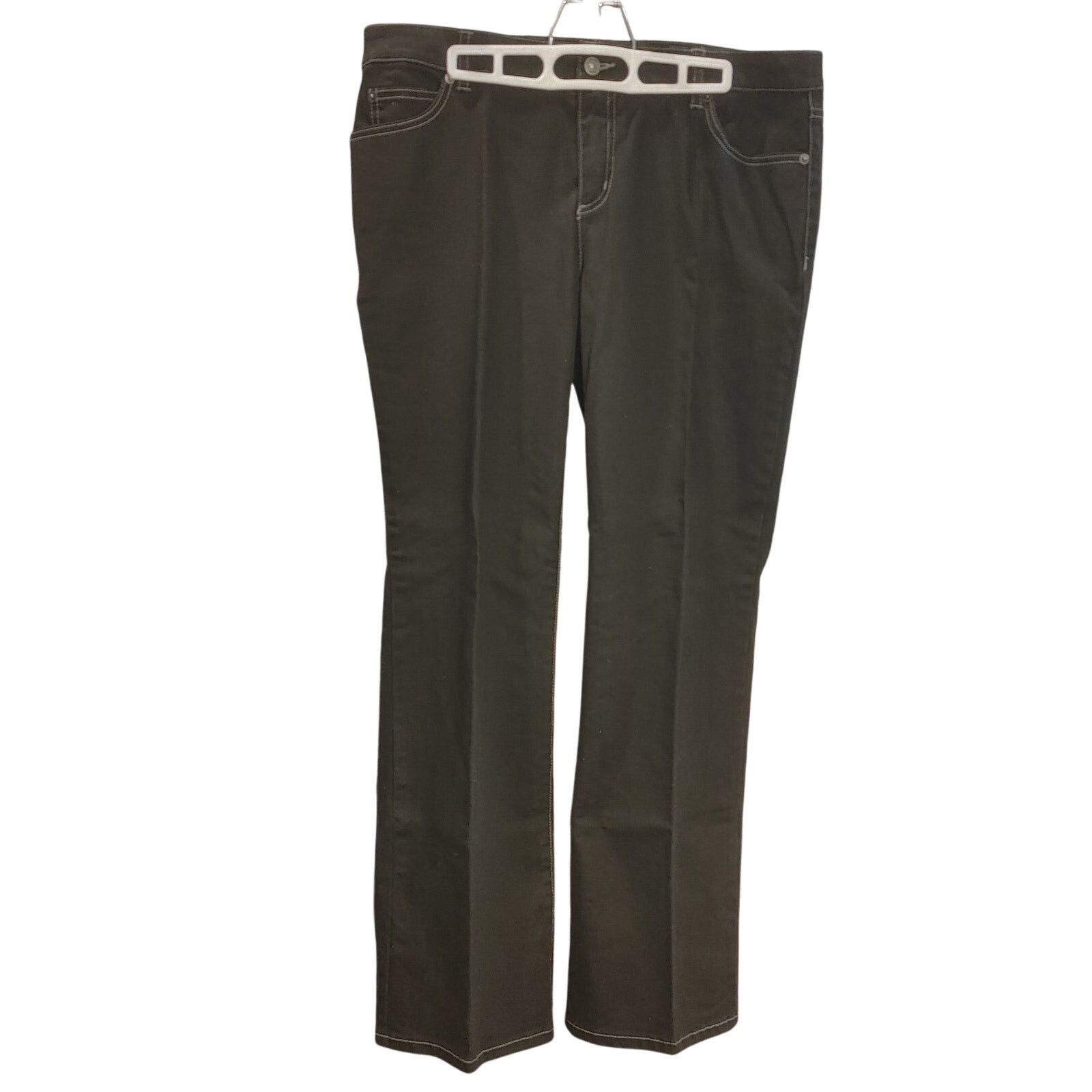 Other Liz & Co. Women's 14 Stretch Black Denim Bootcut Jeans Size 36" / US 14 / IT 50 - 1 Thumbnail