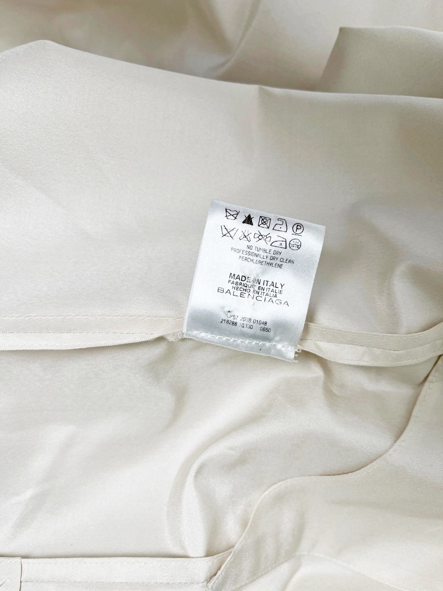 Balenciaga by Nicolas Ghesquière S/S 2009 Asymmetric White Kimono Size M / US 6-8 / IT 42-44 - 10 Thumbnail