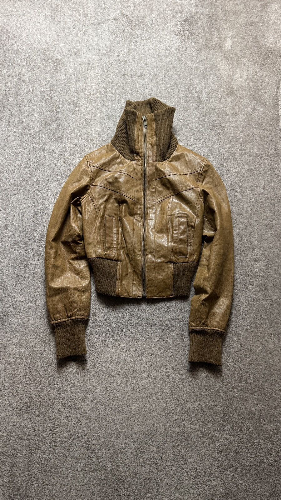 Genuine Leather Vintage Y2K faded leather jacket Gucci Hysteric LGB style Size L / US 10 / IT 46 - 1 Thumbnail