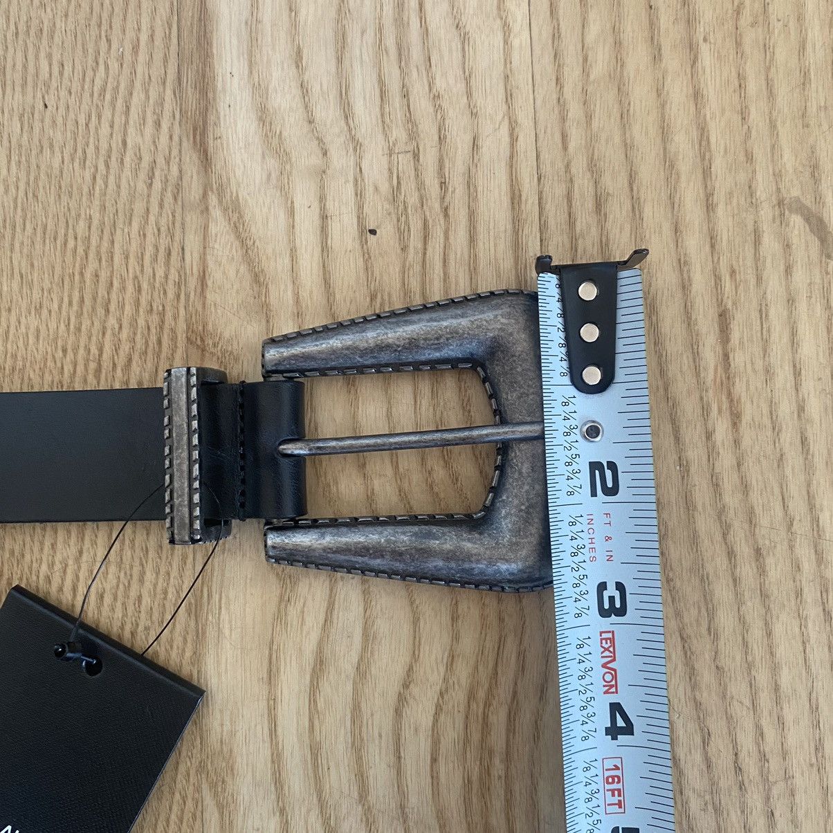 Saint Laurent Paris Saint Laurent SS21 YSL Leather Folk Western Buckle Belt 105 Size ONE SIZE - 8 Thumbnail
