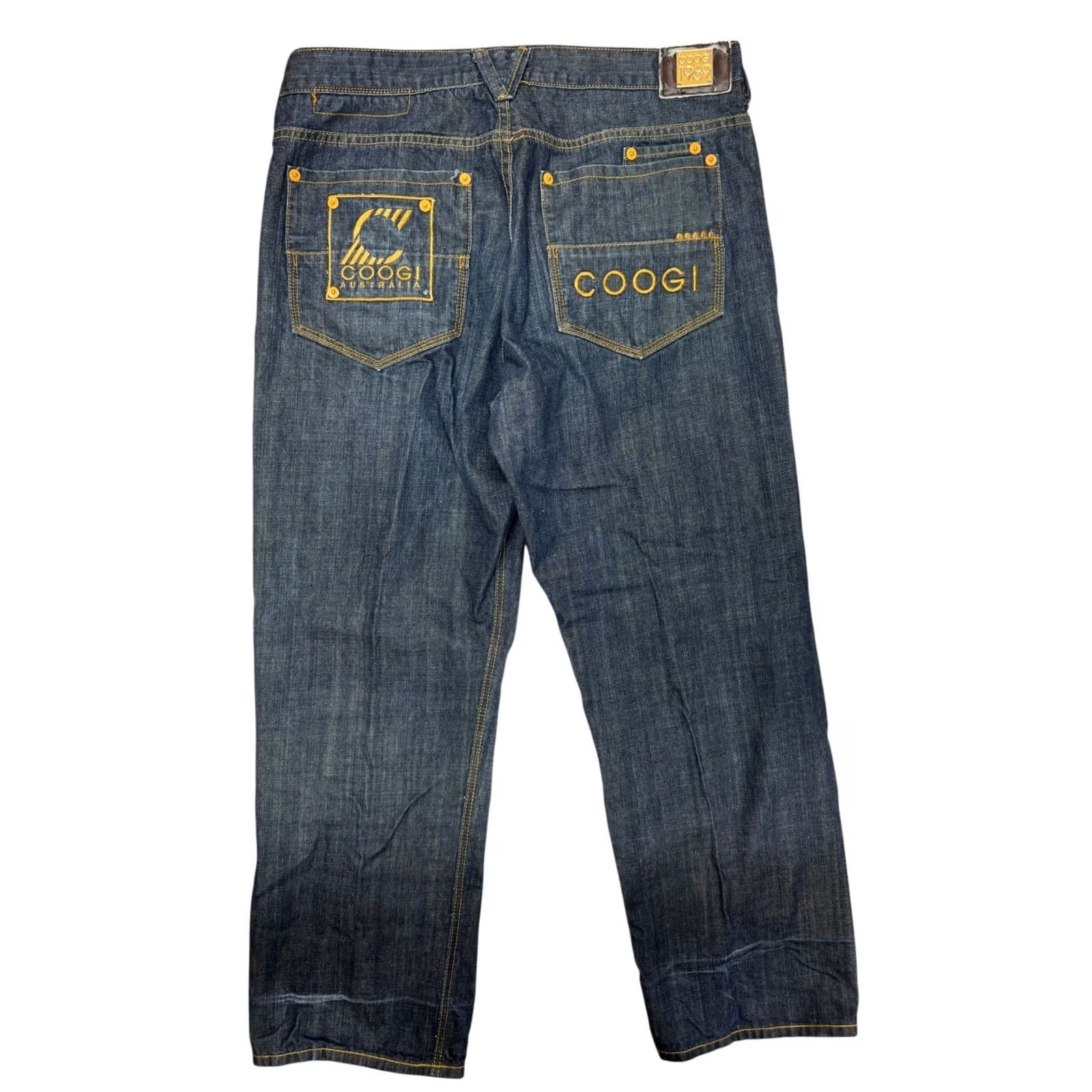 Coogi VINTAGE COOGI Australia Men's Jeans Straight 40W 35L Dark Blue Denim Relaxed Logo Embroidered 1969 Boys Mens Size US 40 / EU 56 - 2 Thumbnail