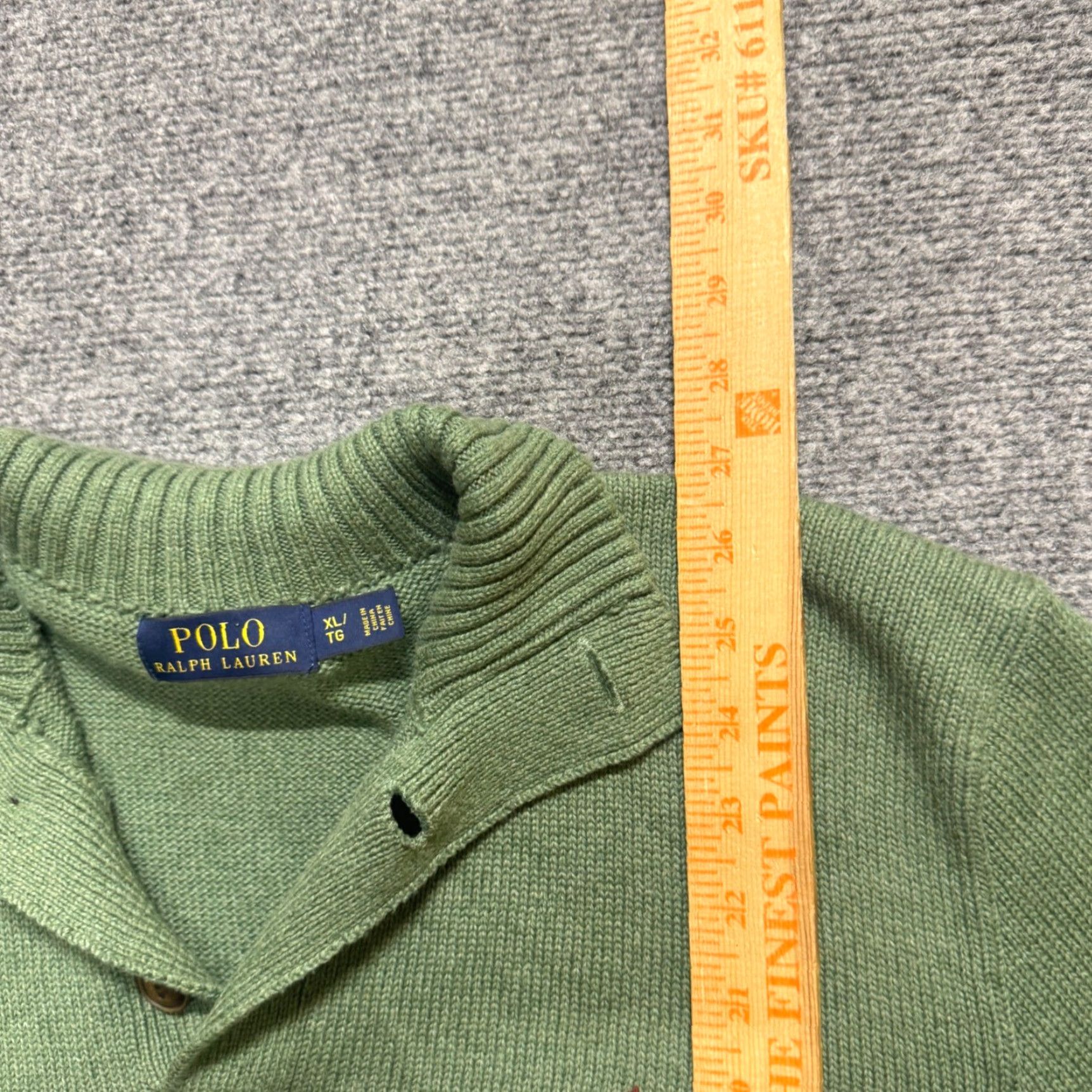 Polo Ralph Lauren VTG Polo Ralph Lauren Polo Shirt 1/4 Button Up Mens XL Green Collared Dress Attire Y2K 90s Mens Size US XL / EU 56 / 4 - 4 Thumbnail