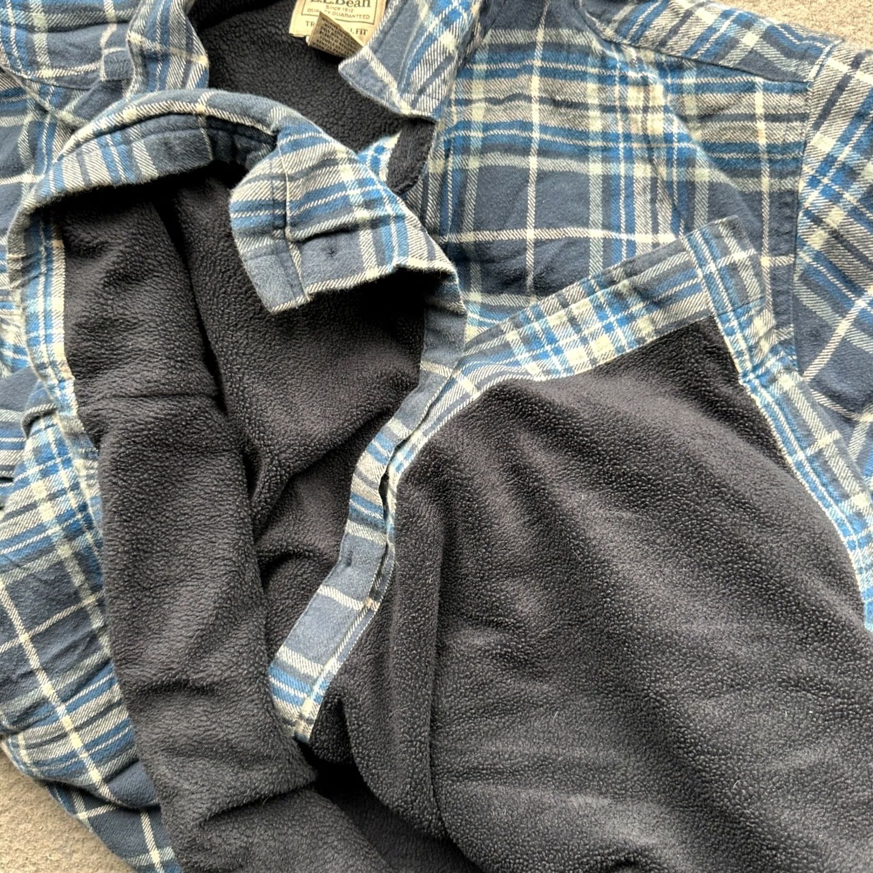 Vintage LL Bean Fleece Lined Flannel Shirt Mens Medium Traditional Fit Blue Plaid Shirt Size US M / EU 48-50 / 2 - 7 Thumbnail