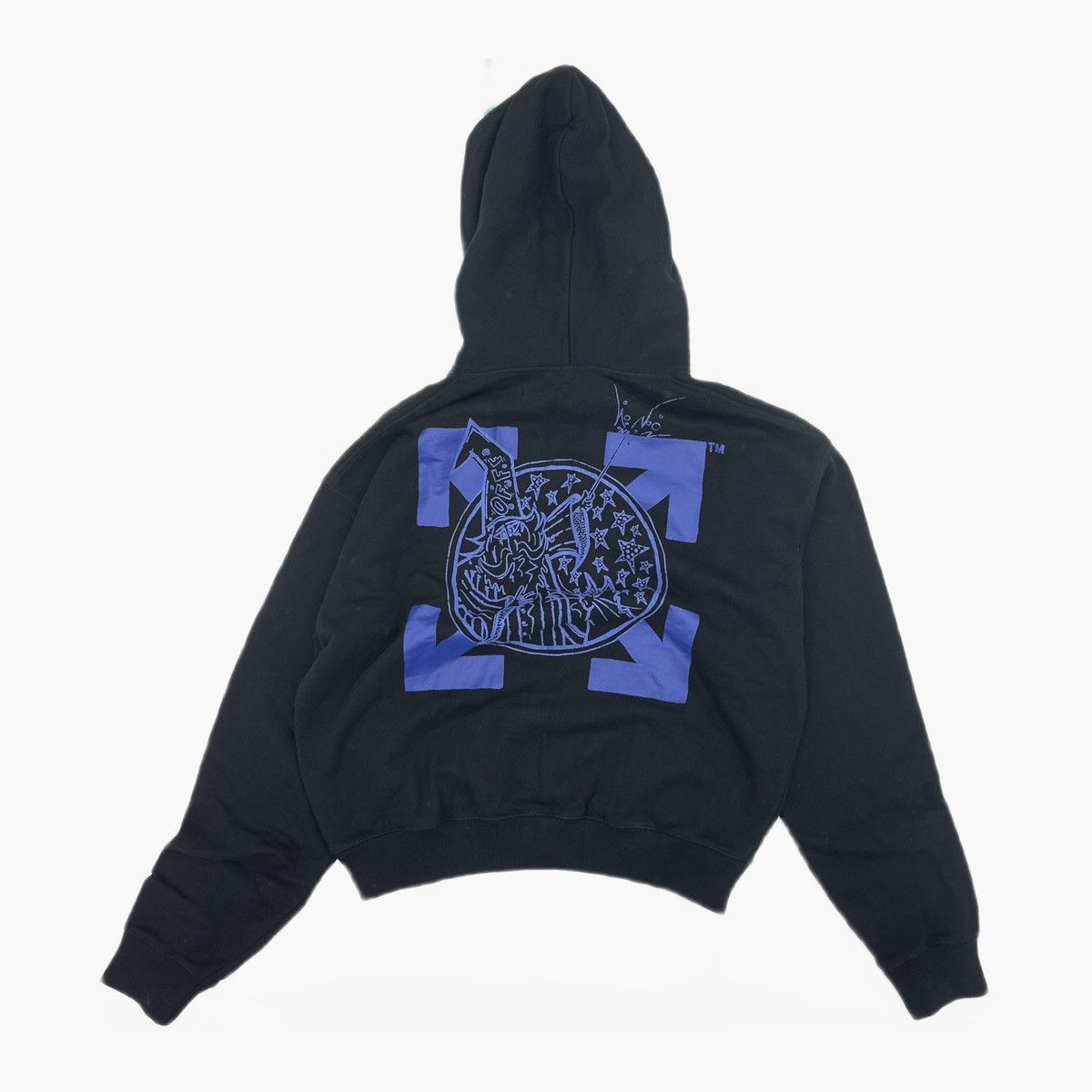 Off-White Off-White Wizard and Cat Graphic Hoodie Size US M / EU 48-50 / 2 - 2 Thumbnail