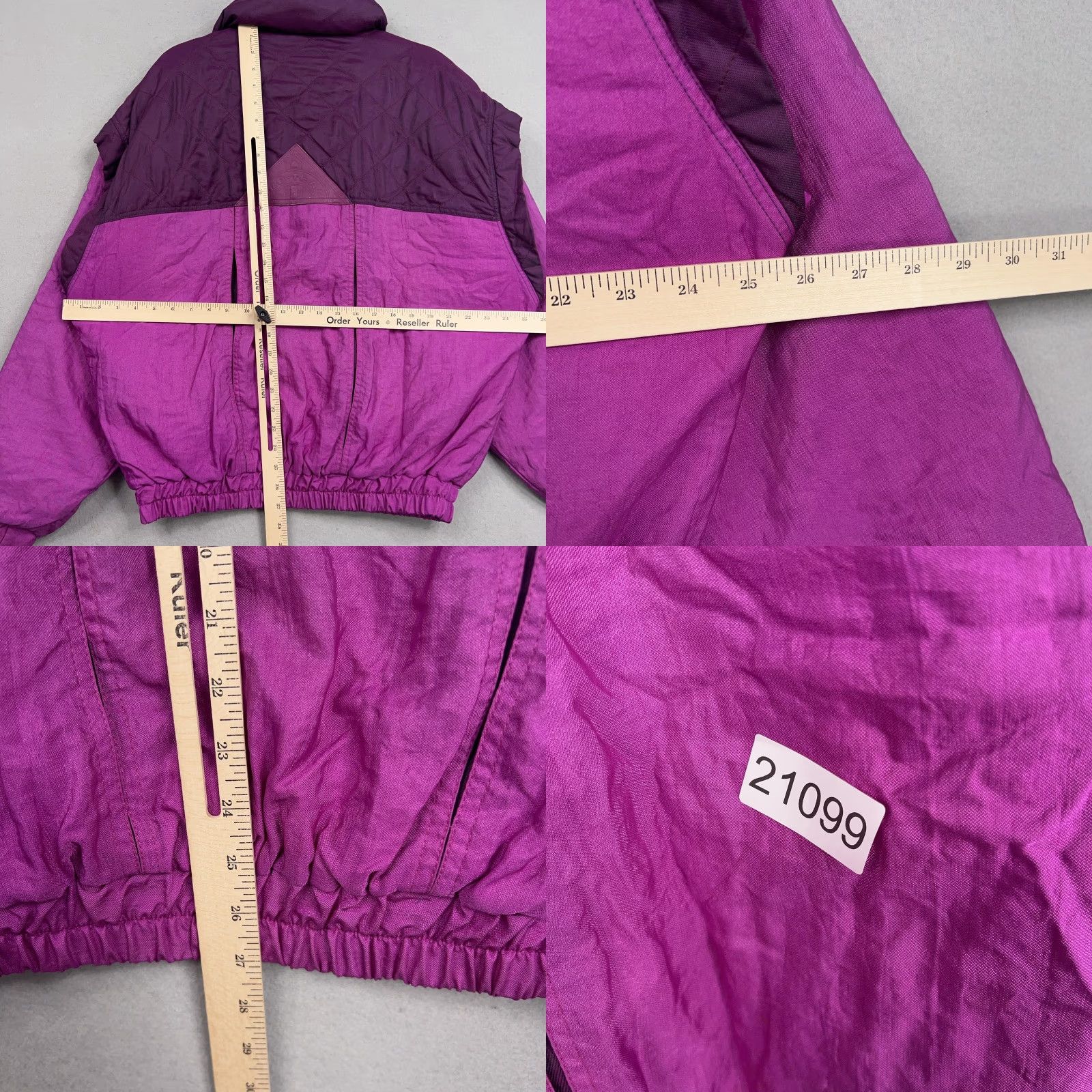 Vintage VINTAGE Reusch Jacket Mens L Purple Magenta 90s Pro-Team Workout Ski Bomber Zip Wind-Resistant Pockets Mens Size US L / EU 52-54 / 3 - 10 Thumbnail