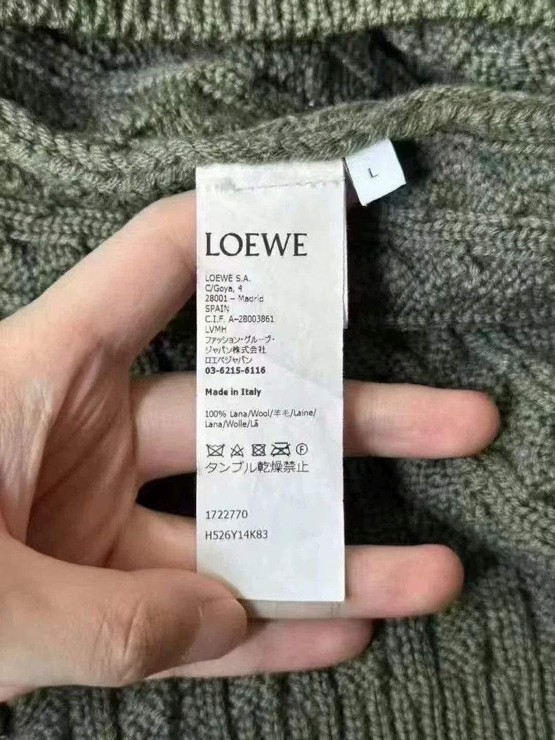 Loewe LOEWE Hemp rope big logo sweater Size L / US 10 / IT 46 - 4 Thumbnail