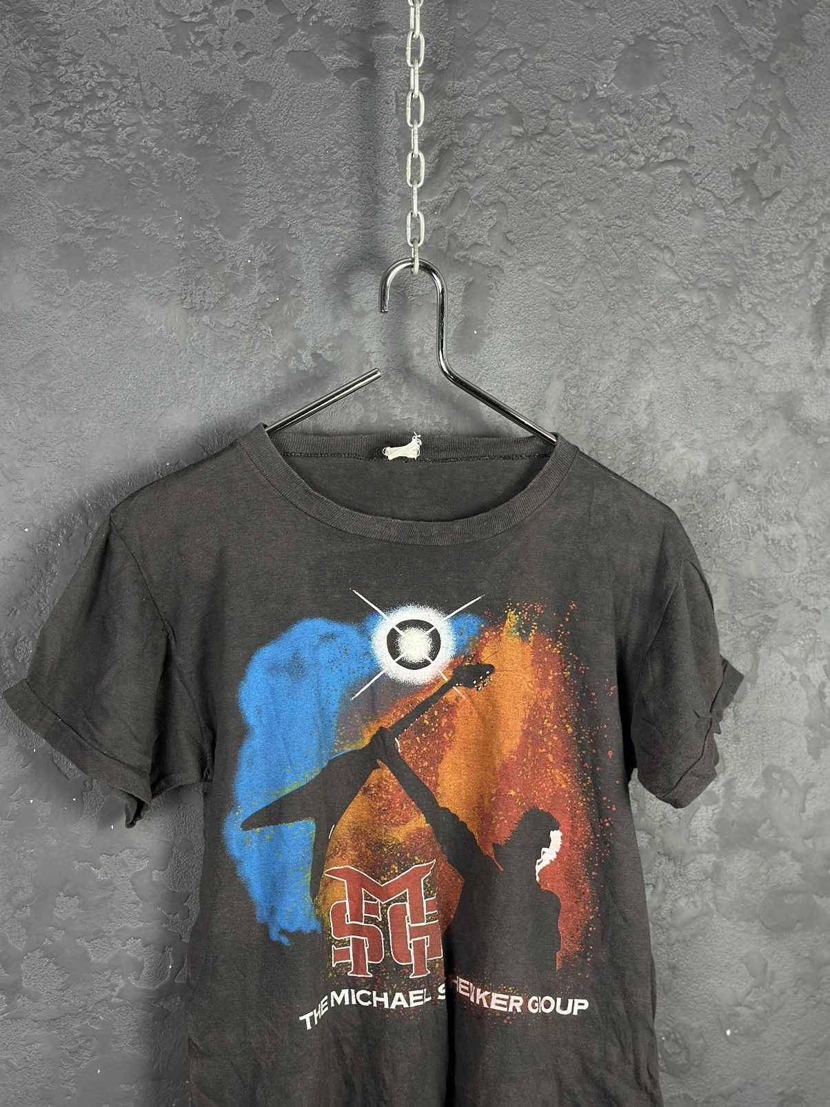 Band Tees × Vintage 80's Michael Schenker Group Tour Shirt Black Size US S / EU 44-46 / 1 - 2 Thumbnail
