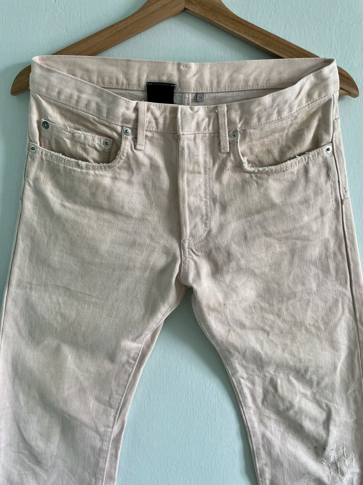 Dior Hedi Slimane White Clawmark Denim Size US 28 / EU 44 - 10 Thumbnail