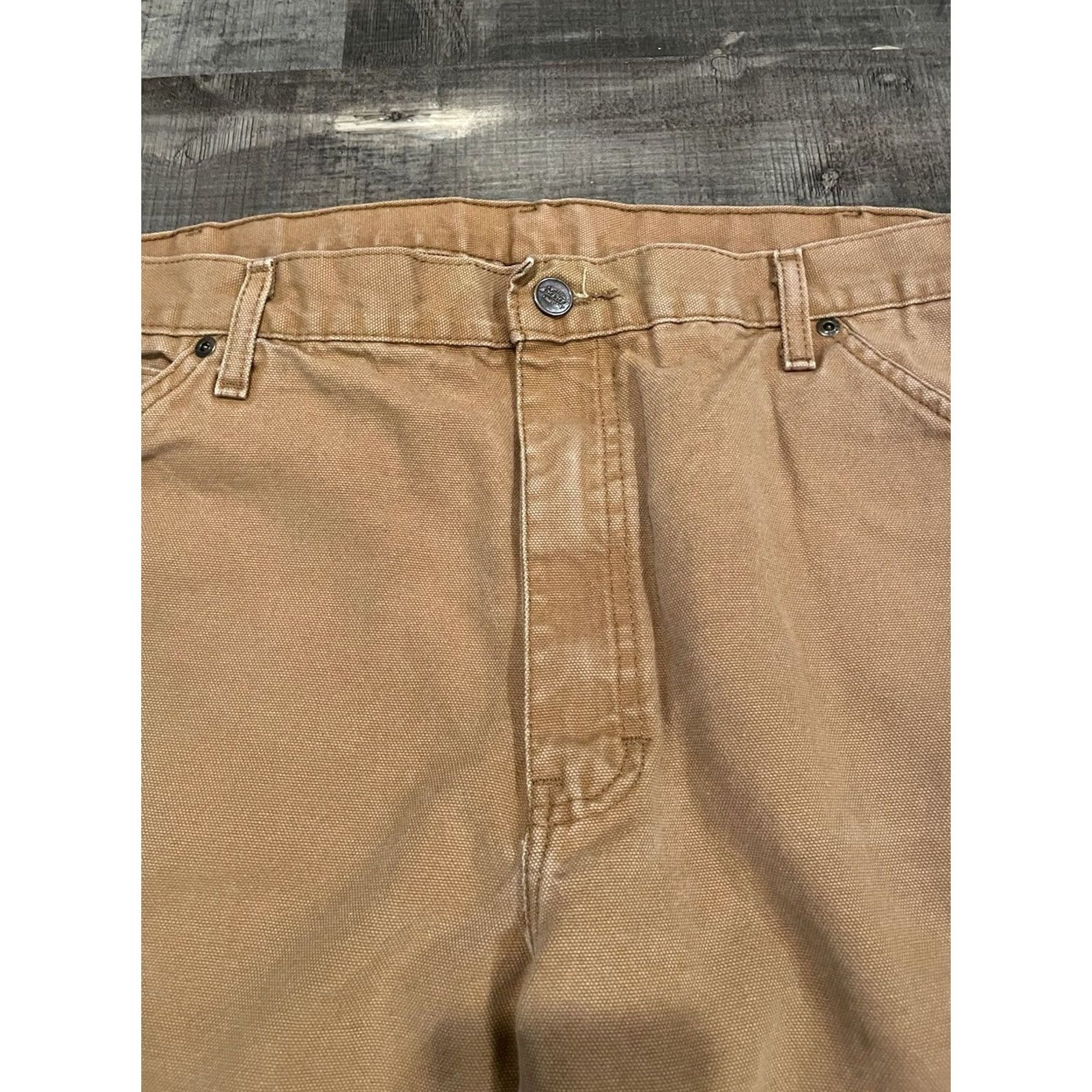 Dickies VINTAGE Dickies Work Pant Pants Mens 38x32 Brown Cargo Straight 80s 90s Grunge Hip Hop Hipster Logo Size US 38 / EU 54 - 8 Thumbnail