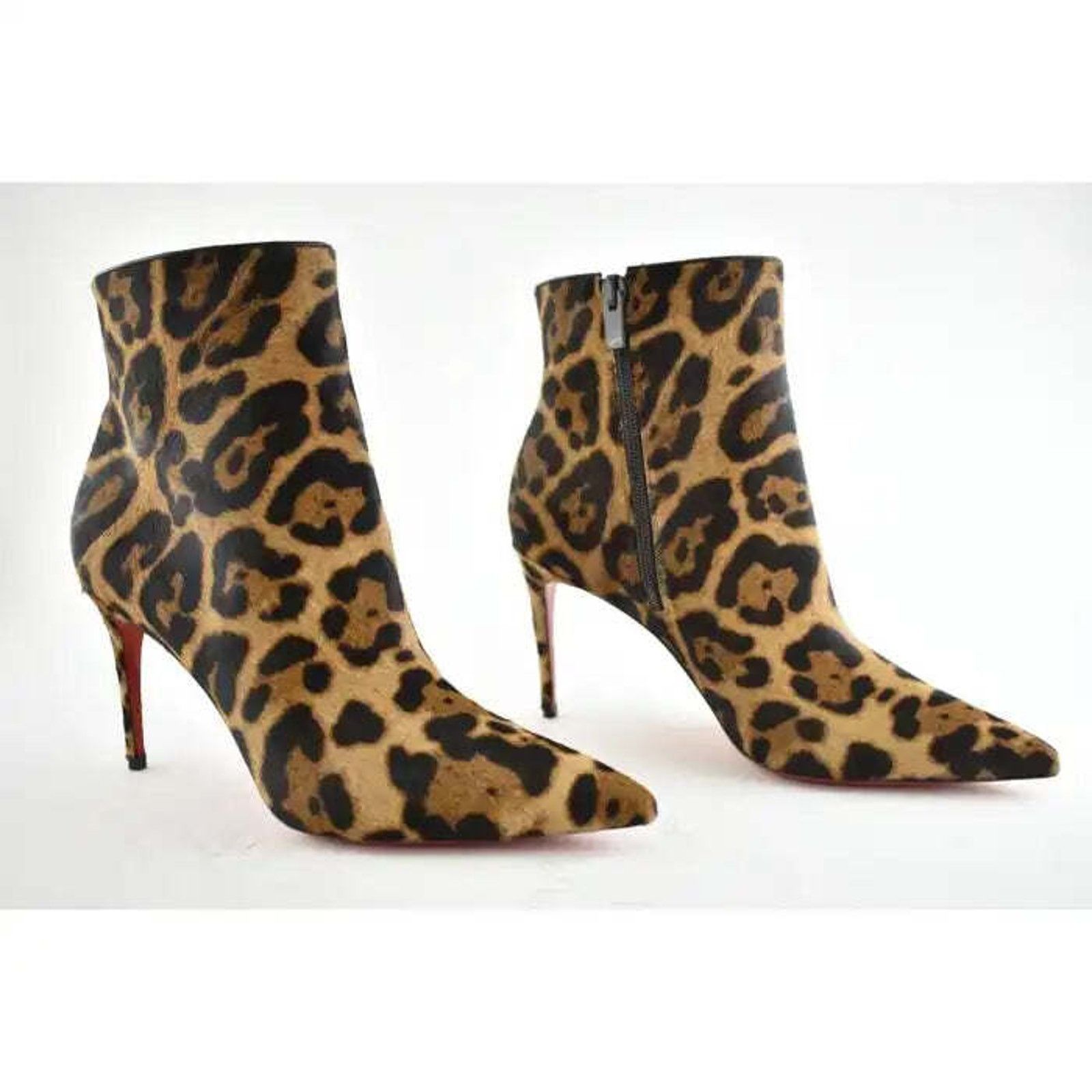 Christian Louboutin Christian Louboutin So Kate Booty 85 Black Brown Leopard Size US 6.5 / IT 36.5 - 4 Thumbnail