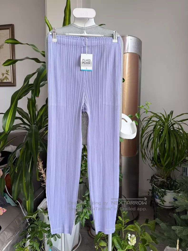 Issey Miyake Issey Miyake size:3 Purple Irregular Pants Size 31" - 1 Thumbnail