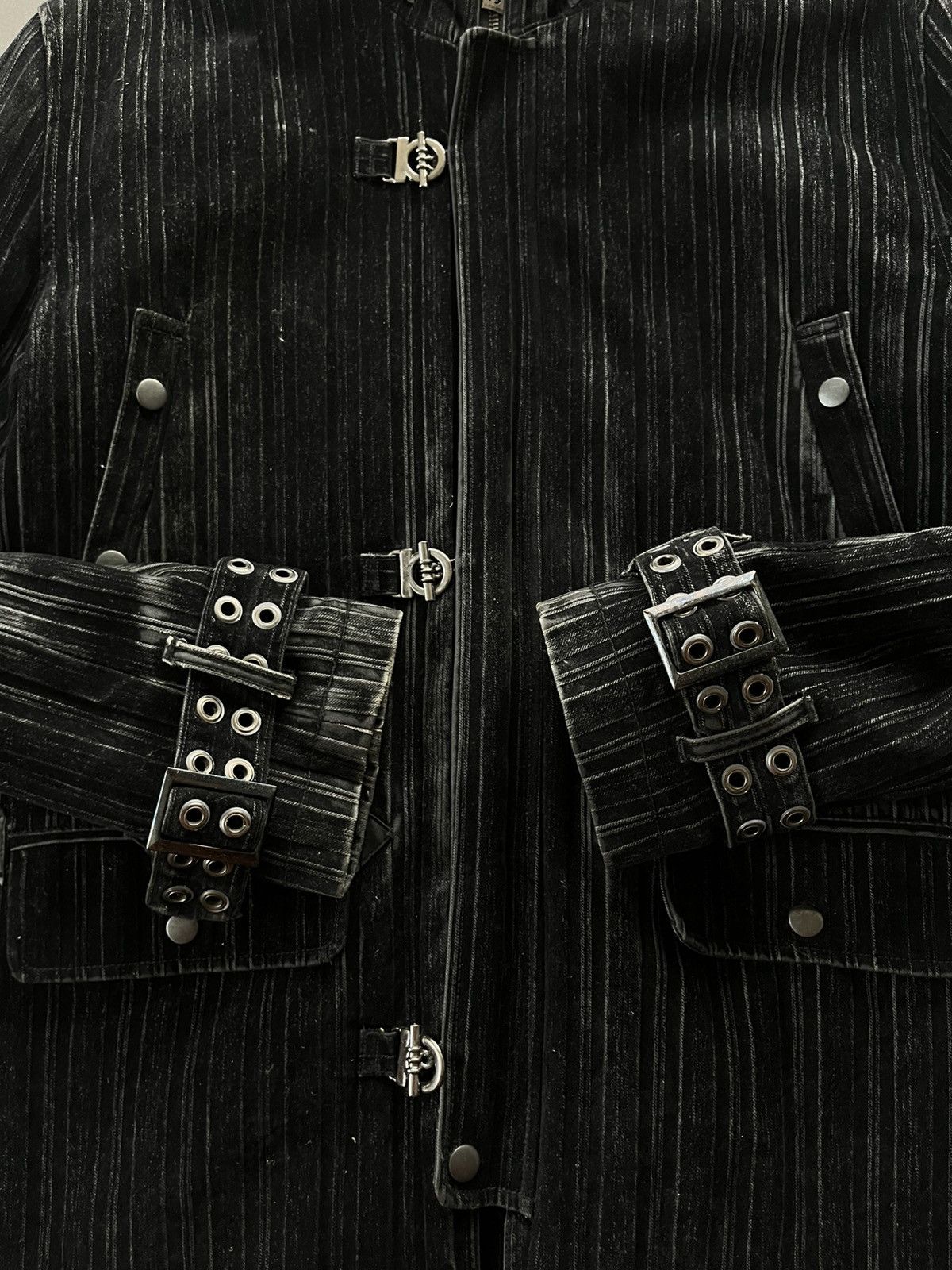 14th Addiction JAPANESE IN THE ATTIC CORDUROY FUR BONDAGE JACKET VKEI PUNK Size US L / EU 52-54 / 3 - 4 Thumbnail