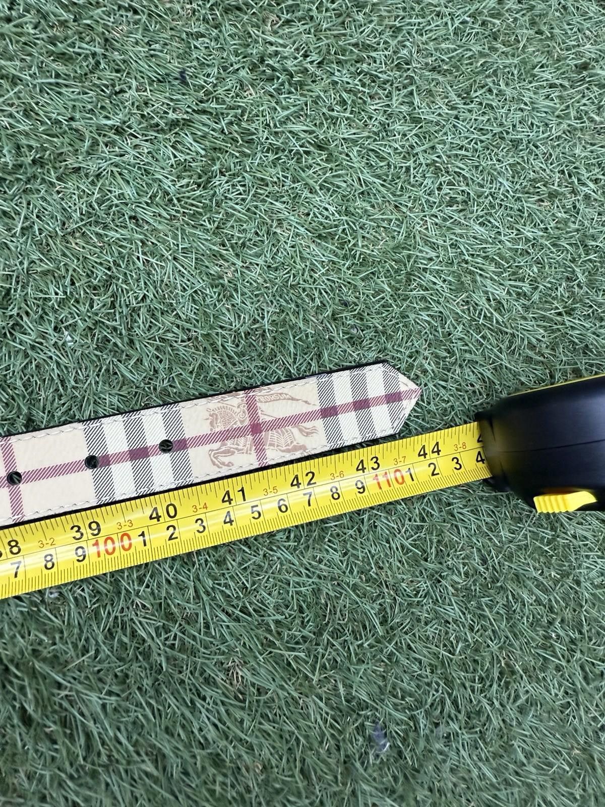 Burberry Burberry Leather Canvas Check Print Gold Buckle Belt 38/95 Size ONE SIZE - 11 Thumbnail