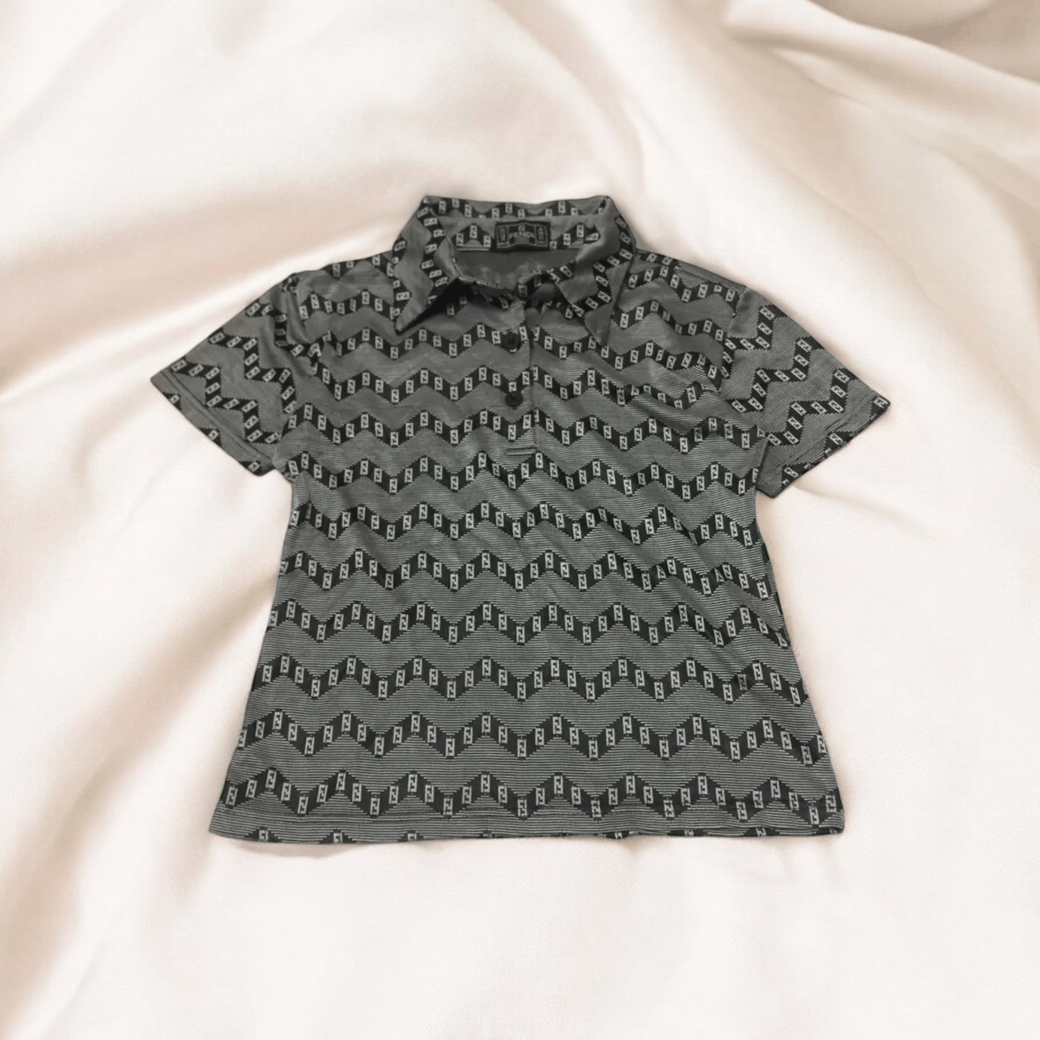 Fendi fendi monogram polo shirt Size L / US 10 / IT 46 - 1 Thumbnail