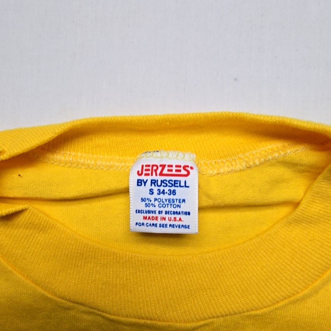 Jerzees Vintage Montana Graphic Yellow Mountain Small Shirt 90s VTG Size S / US 4 / IT 40 - 4 Thumbnail