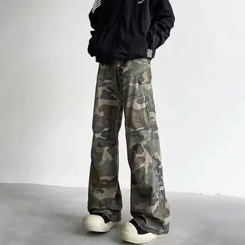 Japanese Brand Asakawa x Arisa Cargo Camo Stacked Pants Size US 27 - 7 Thumbnail