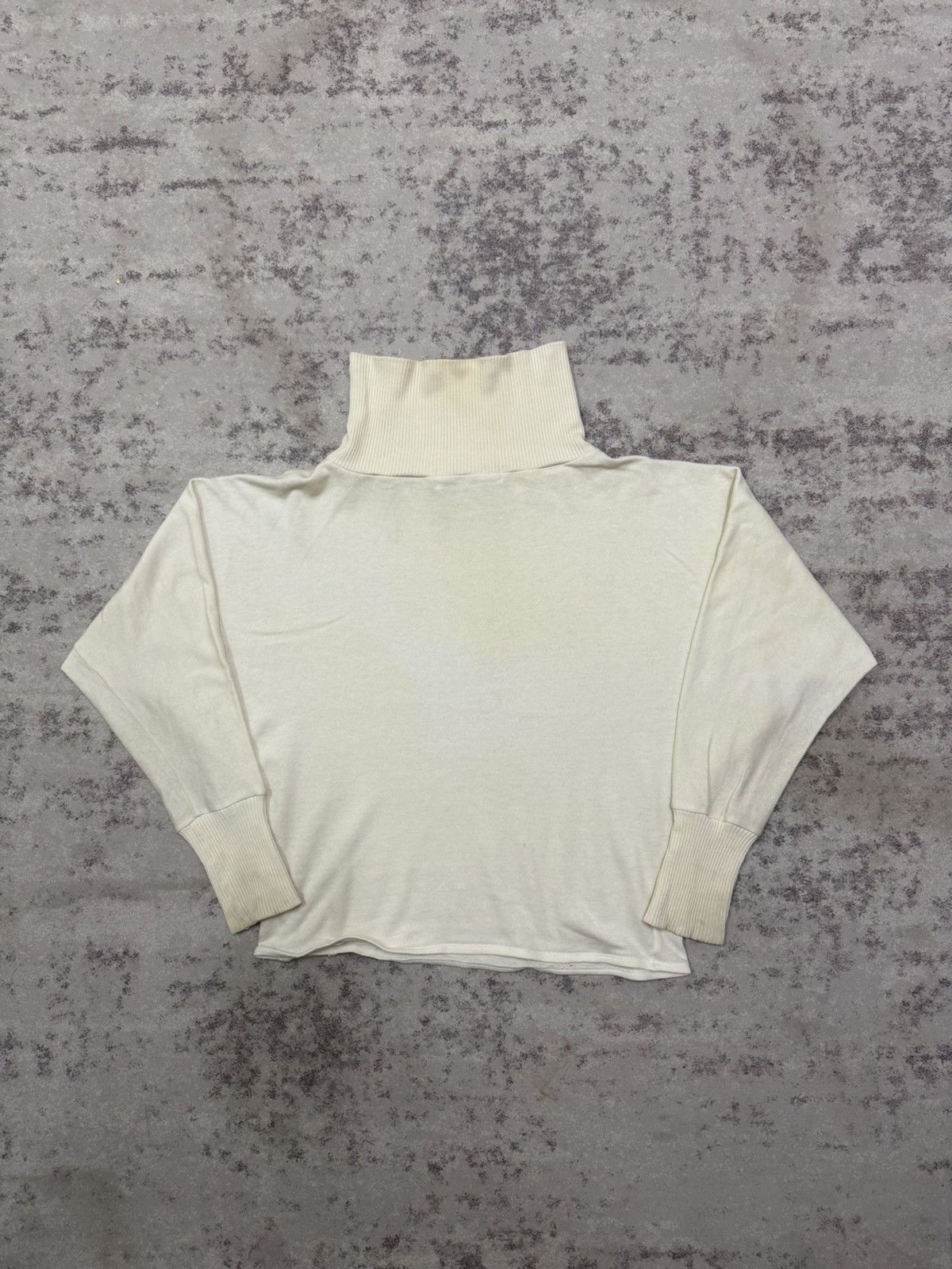Norma Kamali Vintage Norma Kamali Tutrleneck Pullover Ribbed Cuffs Crop Size M / US 6-8 / IT 42-44 - 13 Thumbnail