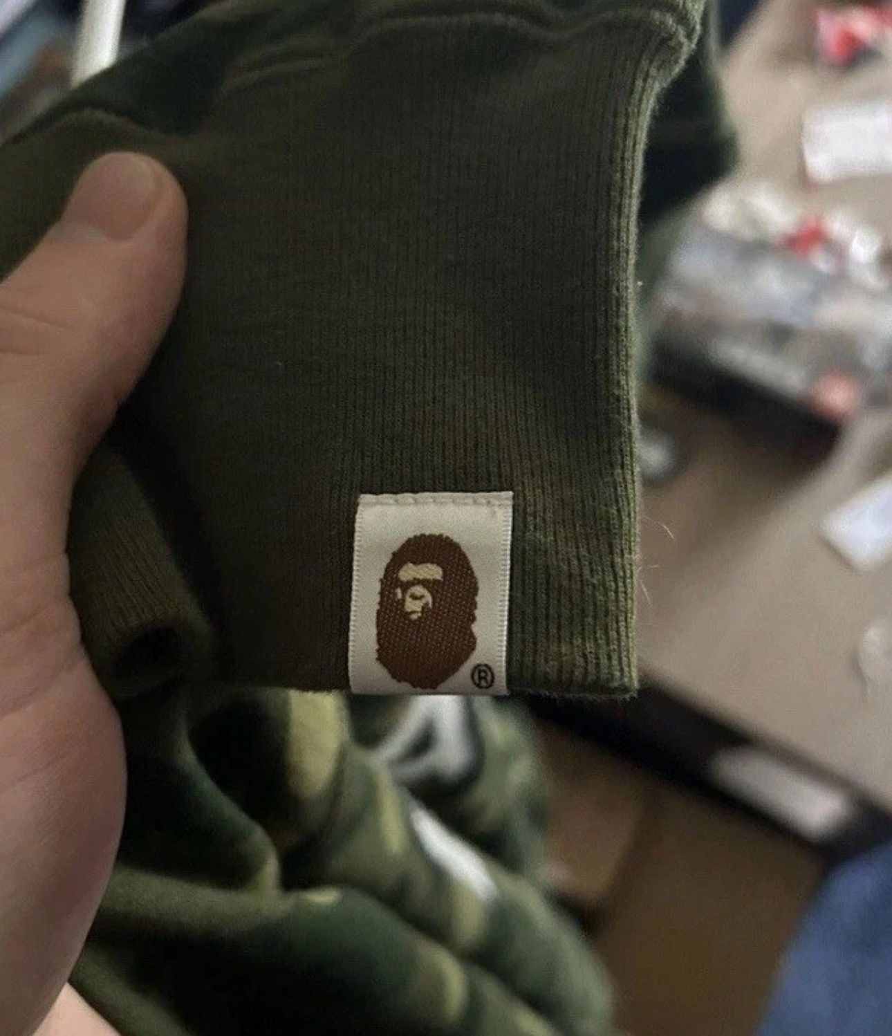 Bape × Swarovski Bape Swavorski Green camo sweatshirt/crewneck Size US M / EU 48-50 / 2 - 3 Thumbnail