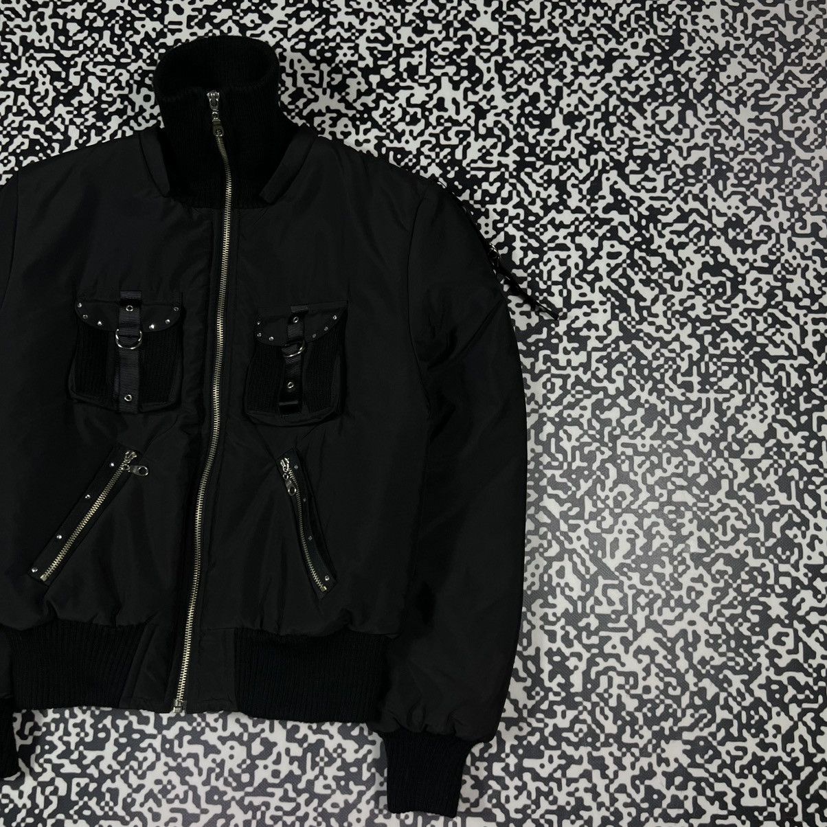 Vintage Y2K Japanese Gothic Opium Style Bondage Bomber