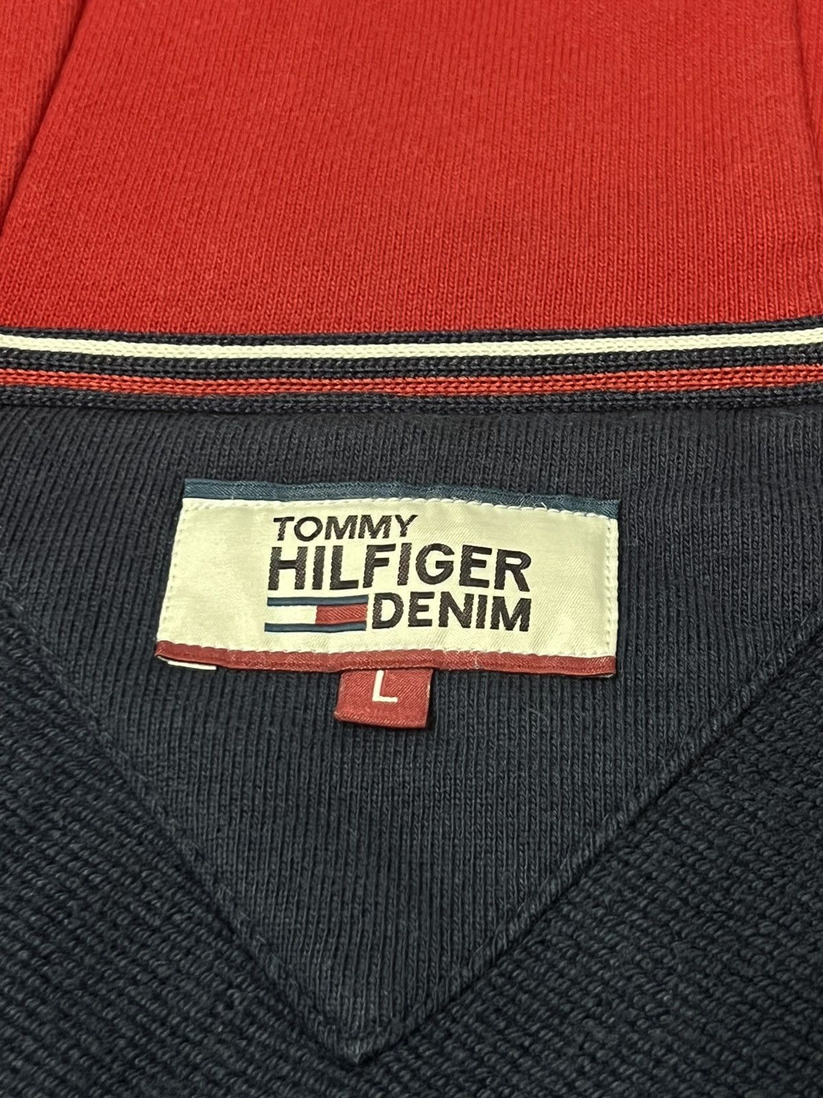 Tommy Hilfiger Tommy Hilfiger sweater hoodie spell out multicolour Size US L / EU 52-54 / 3 - 4 Thumbnail