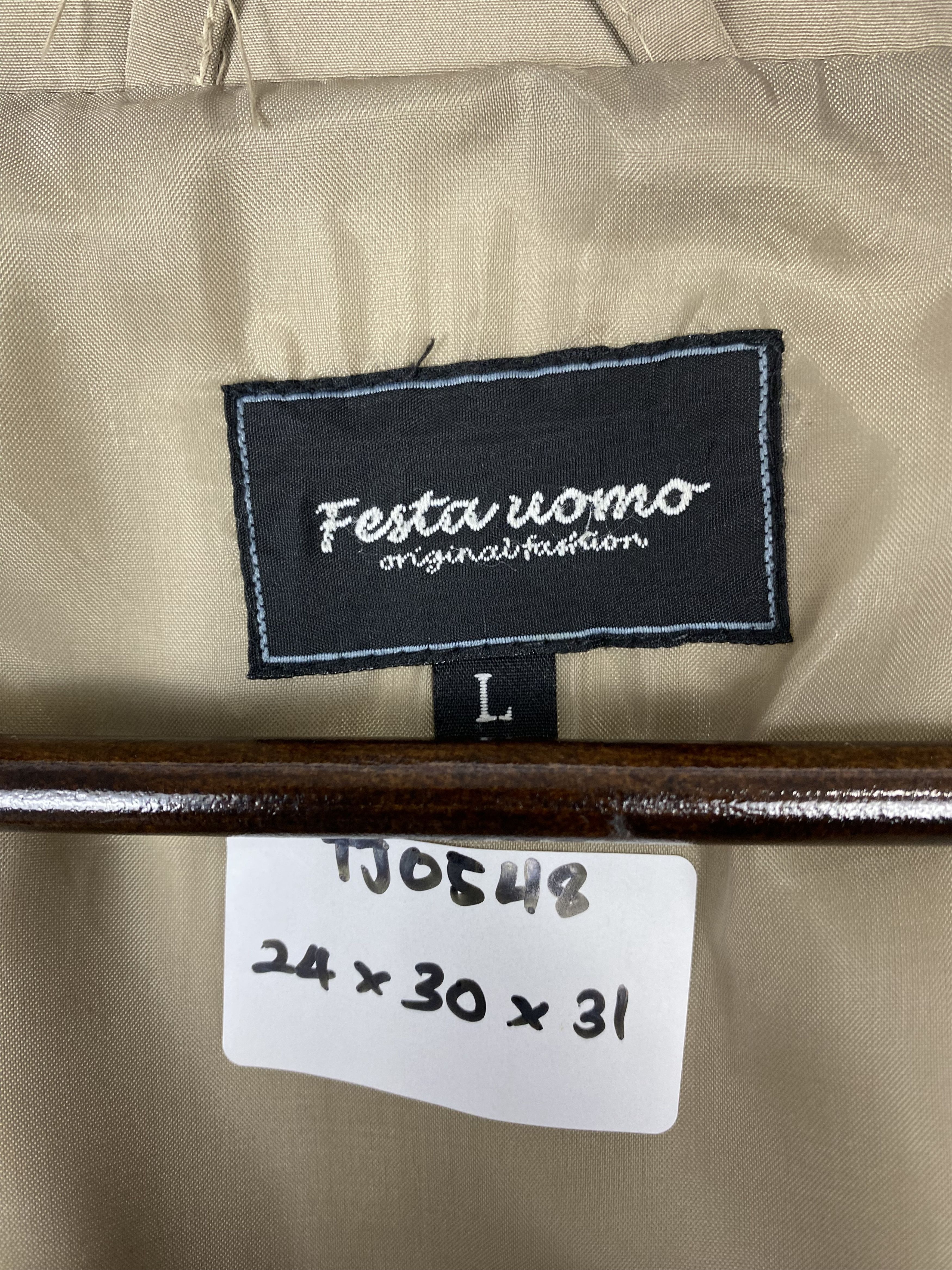 Japanese Brand Vintage Festa Uomo Zip Up Jacket Size US L / EU 52-54 / 3 - 9 Thumbnail