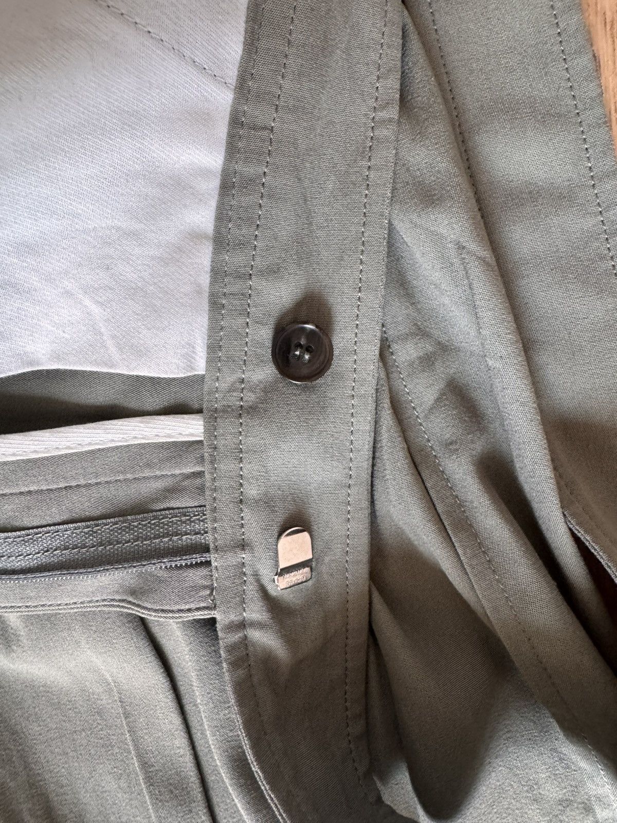 RECTO RECTO RM 25S Wrinkle Detail Belted Shorts in Dark Khaki Size US 32 / EU 48 - 16 Thumbnail