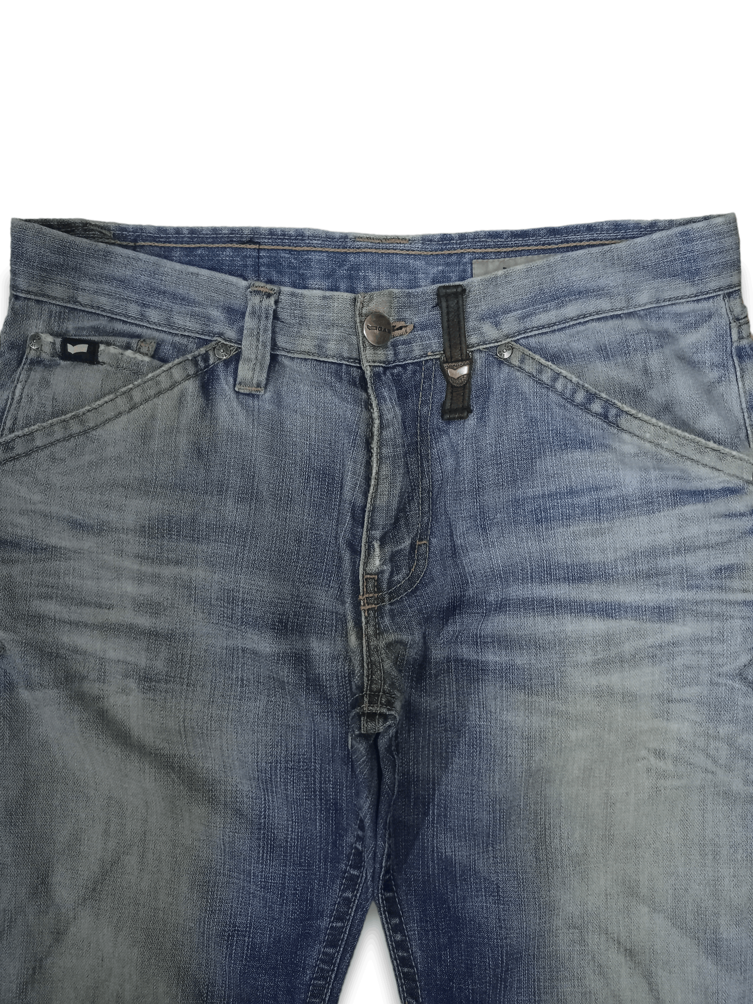 Japanese Brand SALES🔥Vintage Japanese Brand Blue Wash Distress Baggy Jeans Size US 34 / EU 50 - 4 Thumbnail