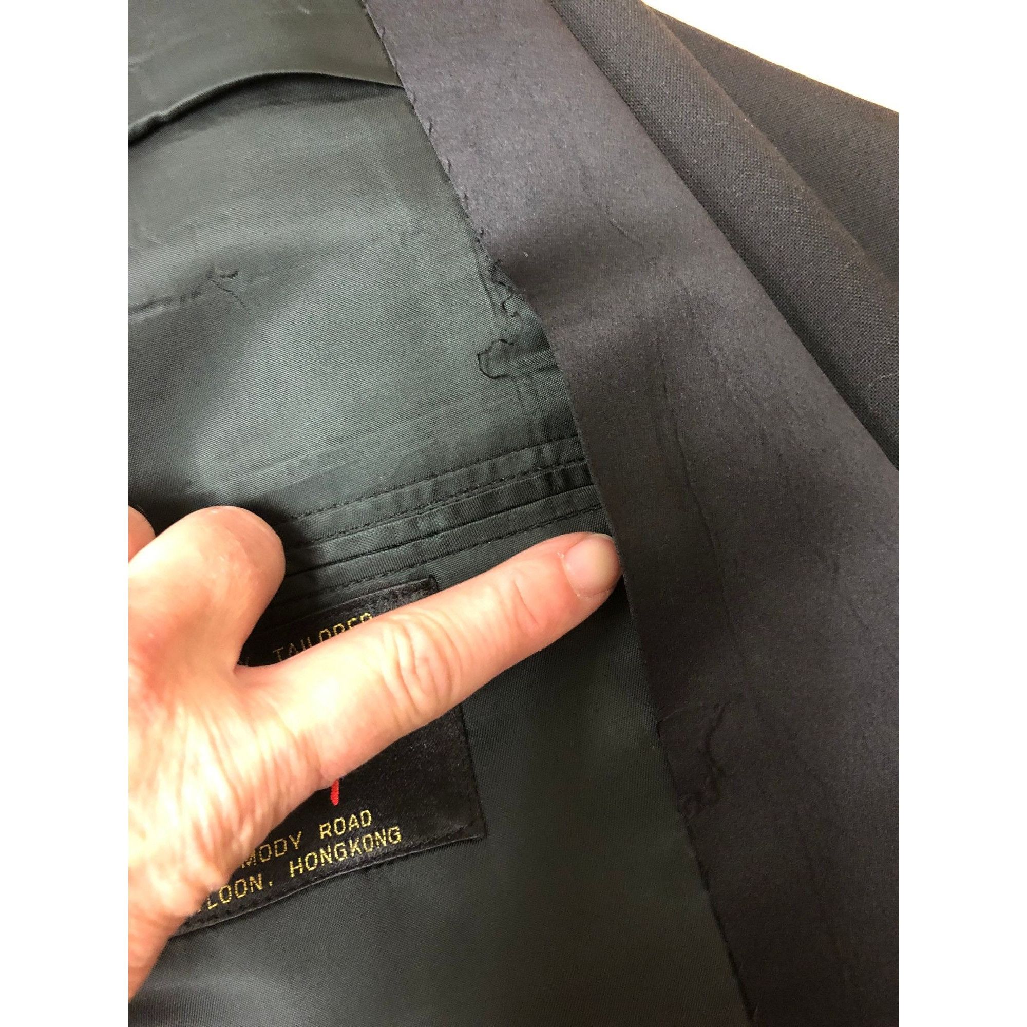 Other Vtg BESPOKE Black Silk Tux Sport Coat Formal Prom TUXEDO Size 40L - 6 Thumbnail