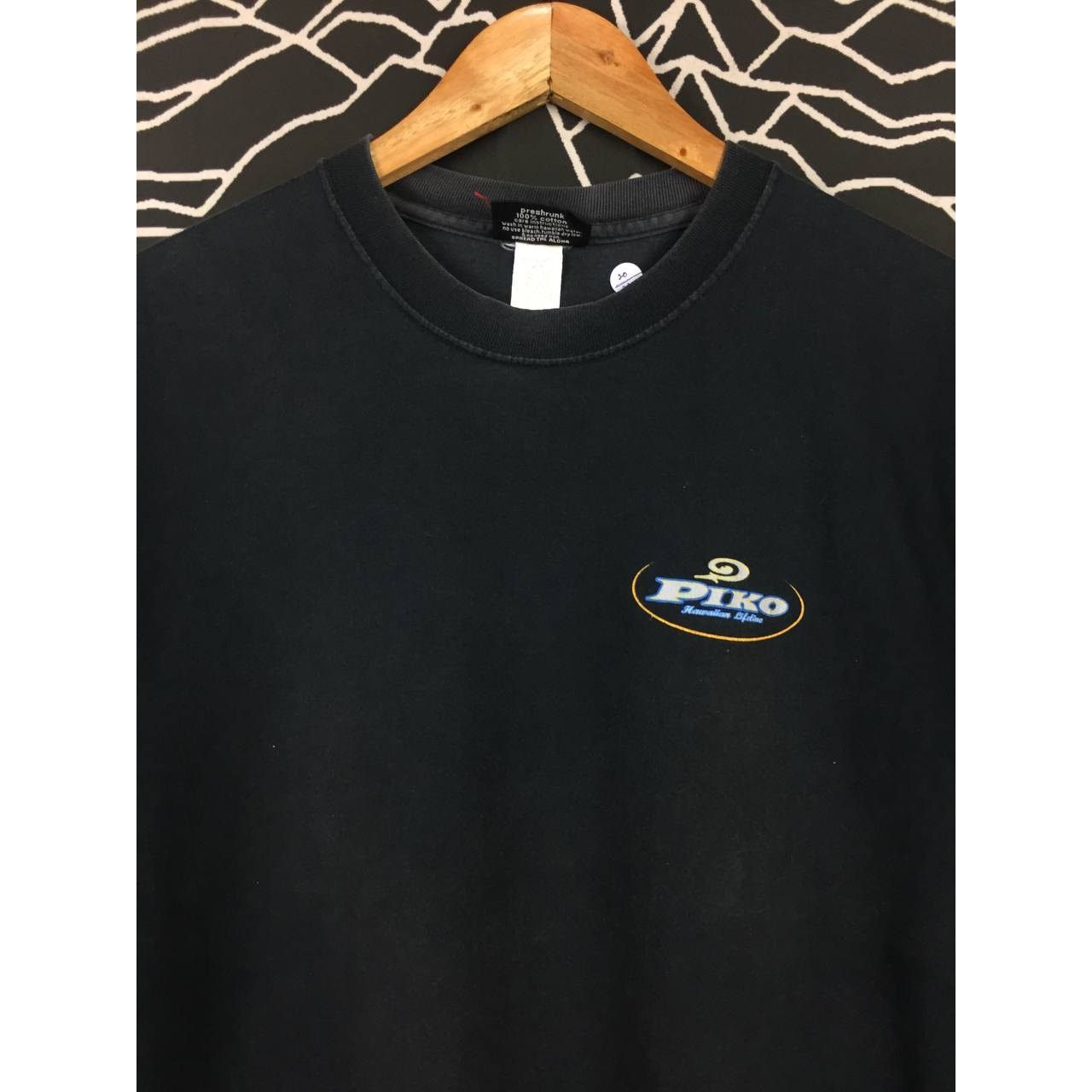 Vintage Vtg 90s Piko Hawaiian Lifeline Logo Made In Usa Tee Size US M / EU 48-50 / 2 - 6 Thumbnail