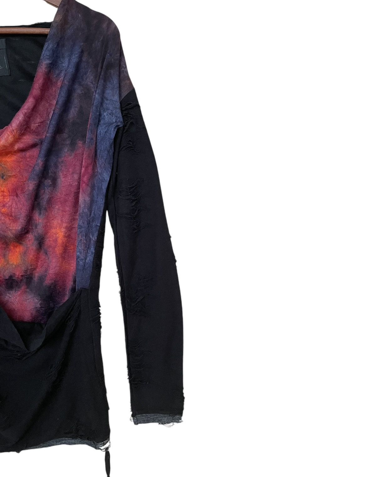 If Six Was Nine × Japanese Brand × Le Grande Bleu (L.G.B.) Vintage Japanese Brand Midas Cowl Black Top 1990s Size US M / EU 48-50 / 2 - 6 Thumbnail