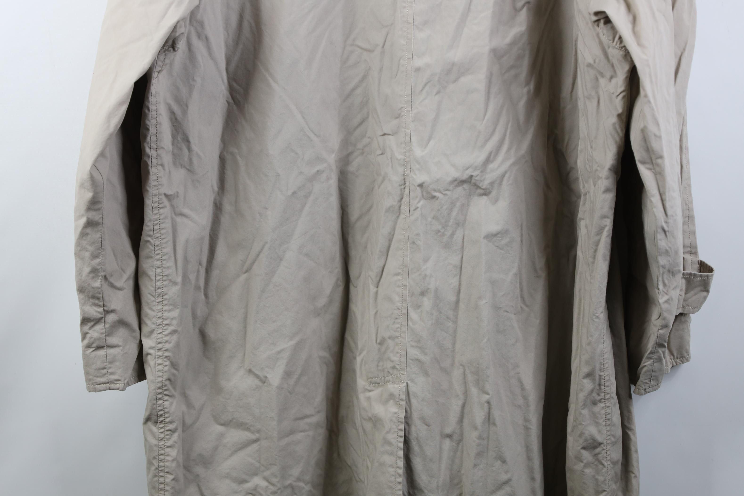 Tommy Hilfiger Vintage 90s Tommy Hilfiger Trench Coat Rain Jacket Beige Size US L / EU 52-54 / 3 - 20 Thumbnail