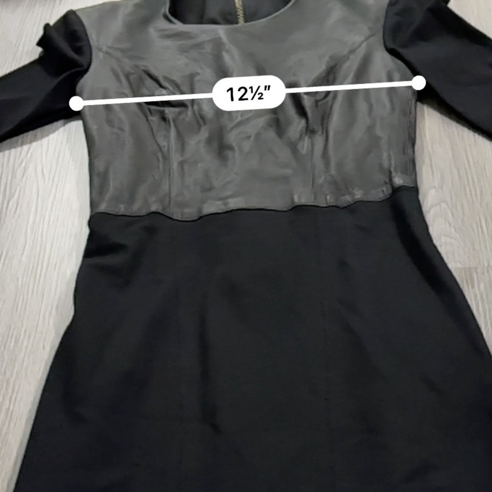 Helmut Lang Helmut Lang Hammer Ponte Jersey Leather Mini Dress Size XS Size XS / US 0-2 / IT 36-38 - 9 Thumbnail