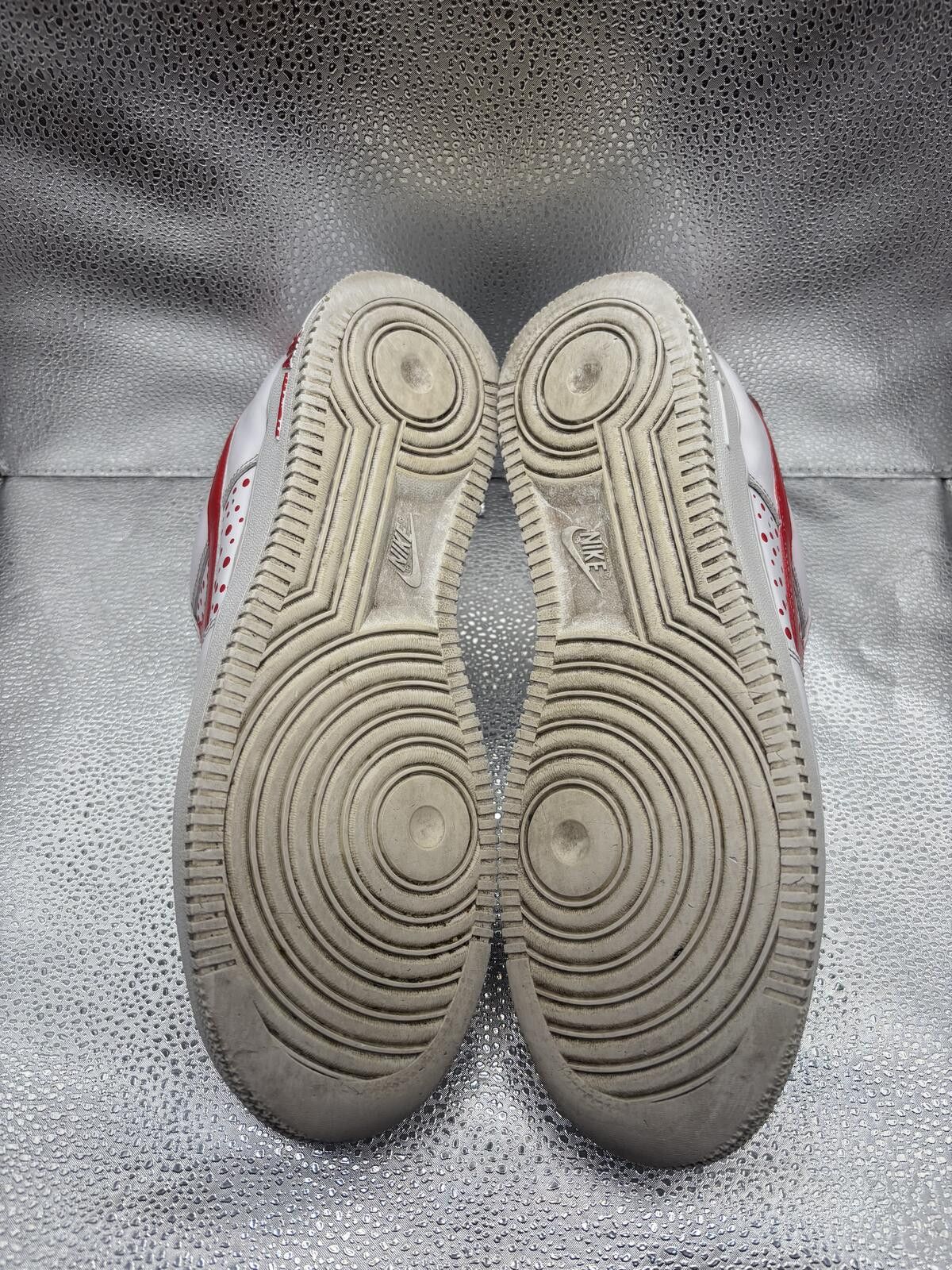 Nike Air Force 1 low triple white flyease (custom painted) Size US 10 / EU 43 - 3 Thumbnail