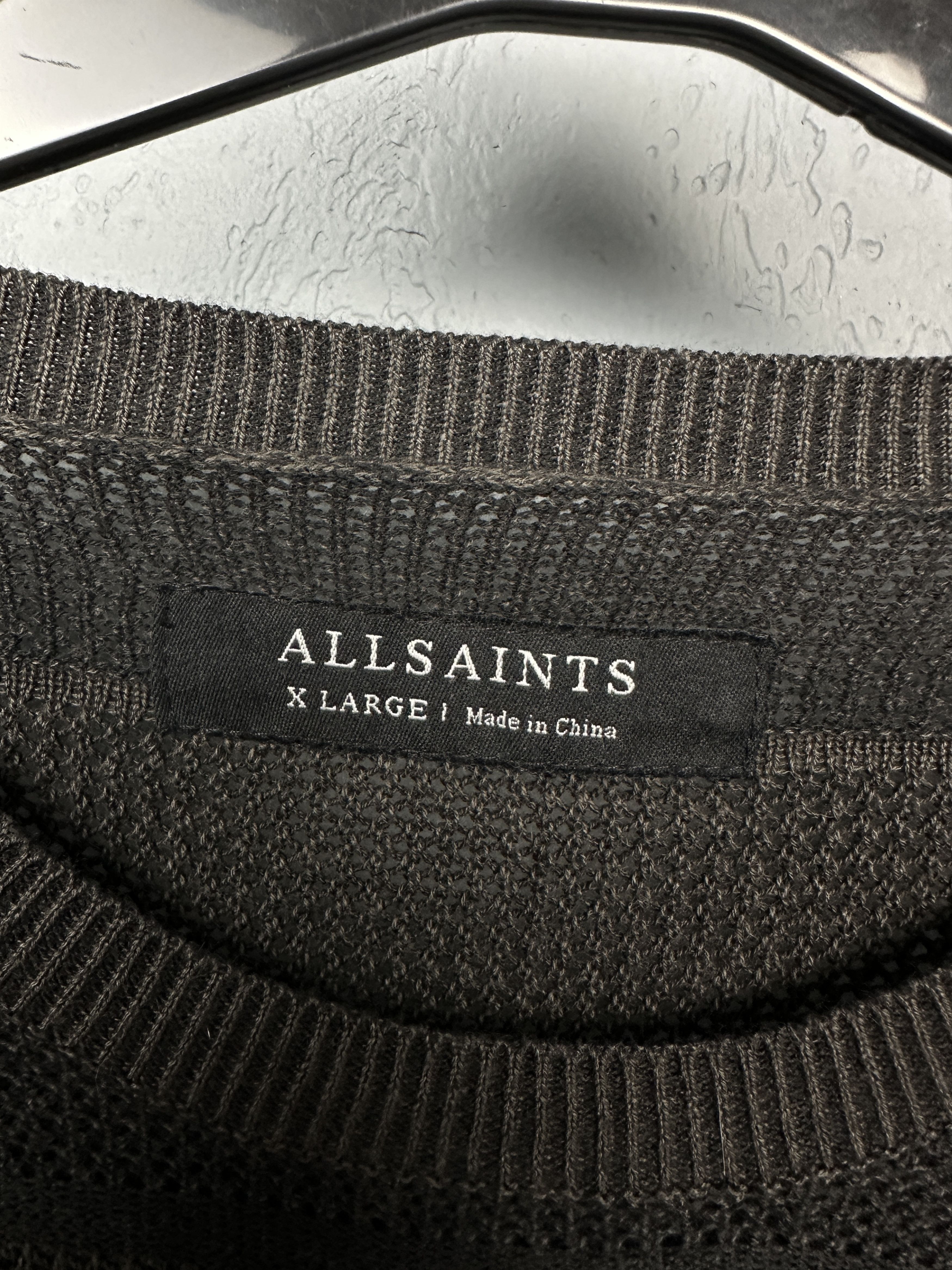 Allsaints Allsaints Mens Oakan Crew Neck Mens Knit Sweater Size US XL / EU 56 / 4 - 3 Thumbnail