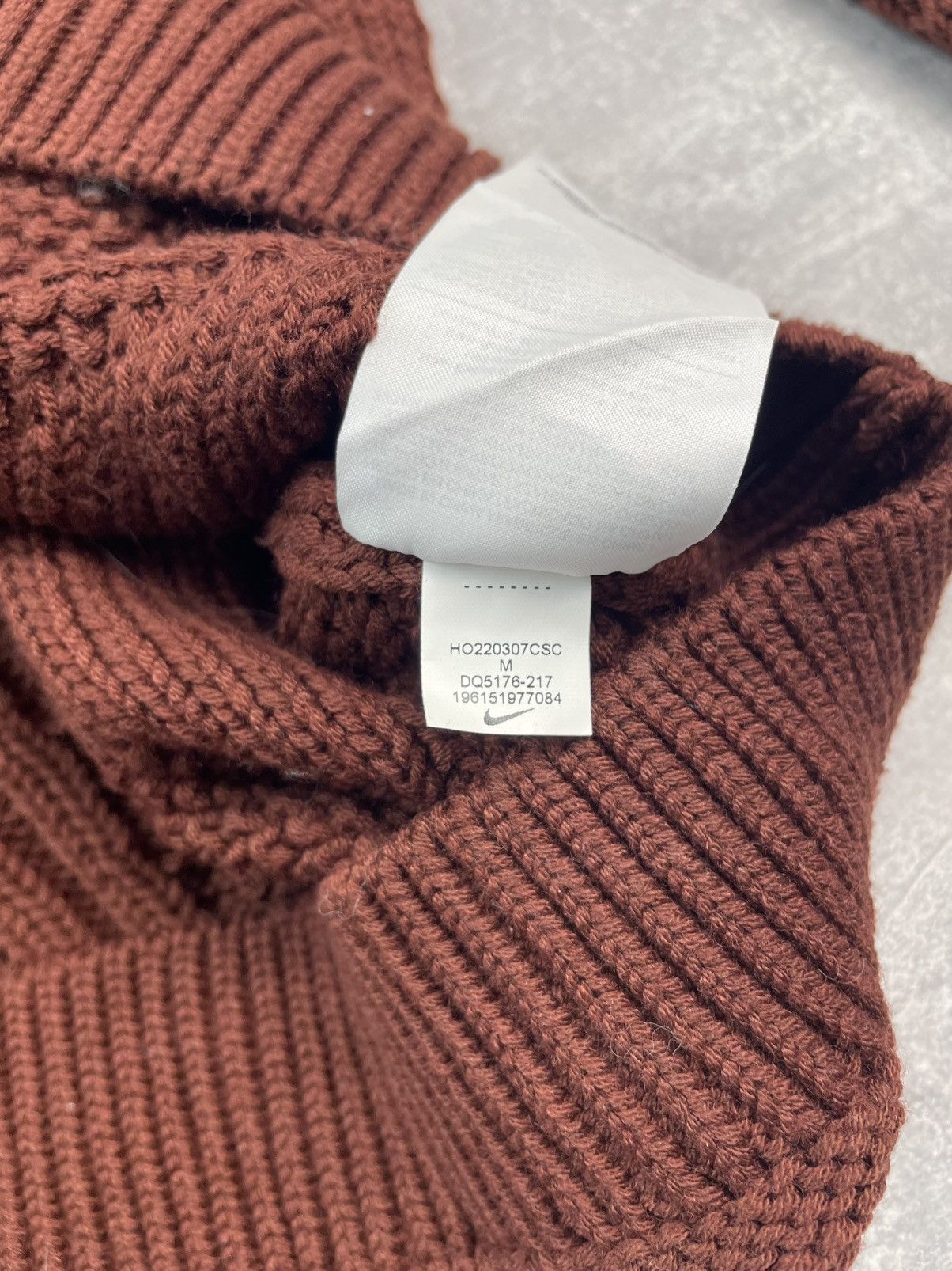 Nike Nike Life Cable Knit Sweater Brown Size US M / EU 48-50 / 2 - 9 Thumbnail
