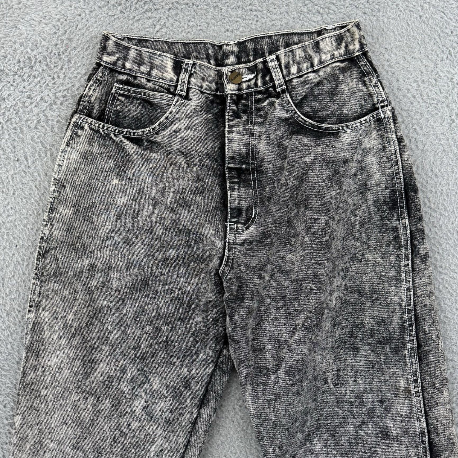 Vintage VINTAGE Nasty Jeans Womens 27x28 Acid Wash High Rise 80s Tapered Denim Blue Grunge Womens Jeans Size 27" / US 4 / IT 40 - 3 Thumbnail