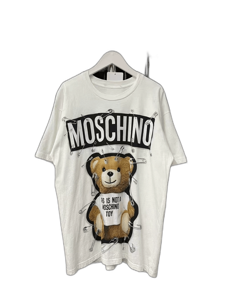 Moschino Moschino Teddy Bear Graphic Short Sleeve Shirt-yf Size US XS / EU 42 / 0 - 1 Thumbnail
