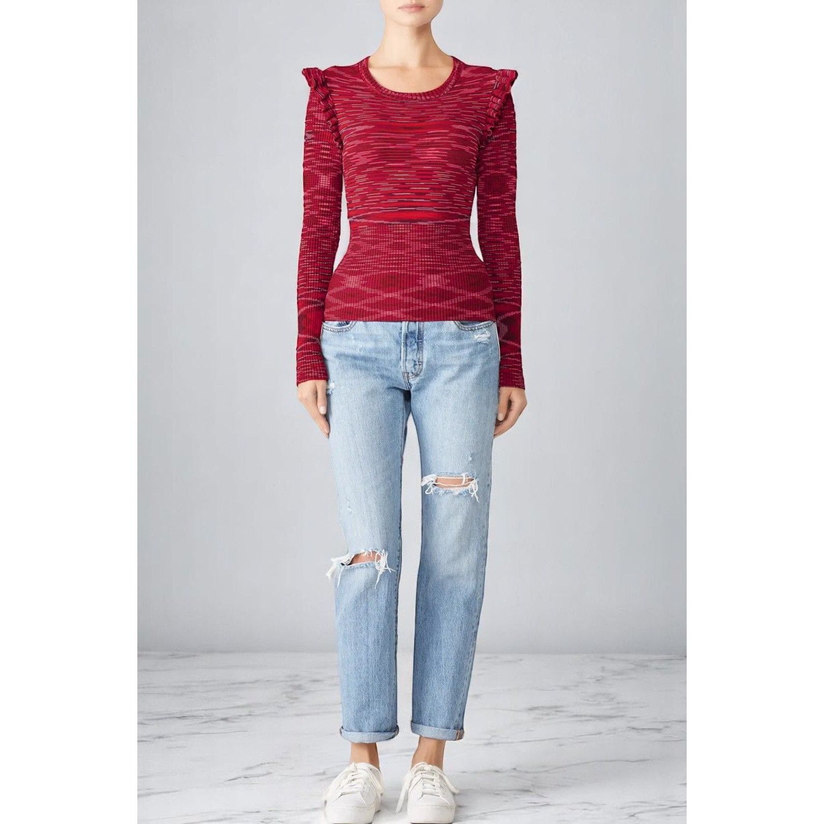 Cinq a Sept Cinq À Sept Salma Pullover Medium Knit Sweater Size M / US 6-8 / IT 42-44 - 2 Thumbnail
