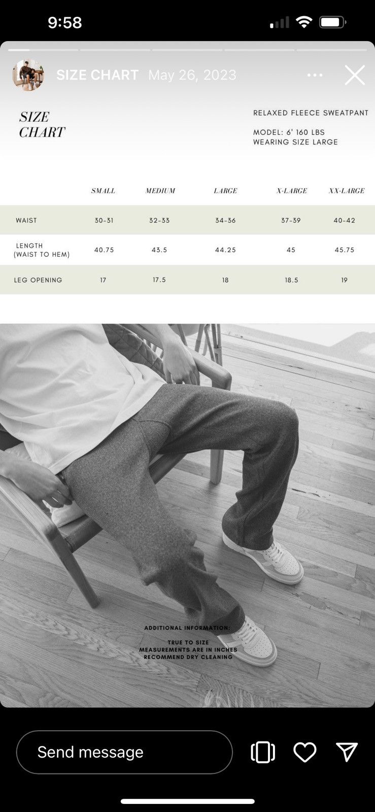 Richie Le Collection Richie Le collection summer 2023 XL relaxed fleece pant Size US 38 / EU 54 - 10 Thumbnail
