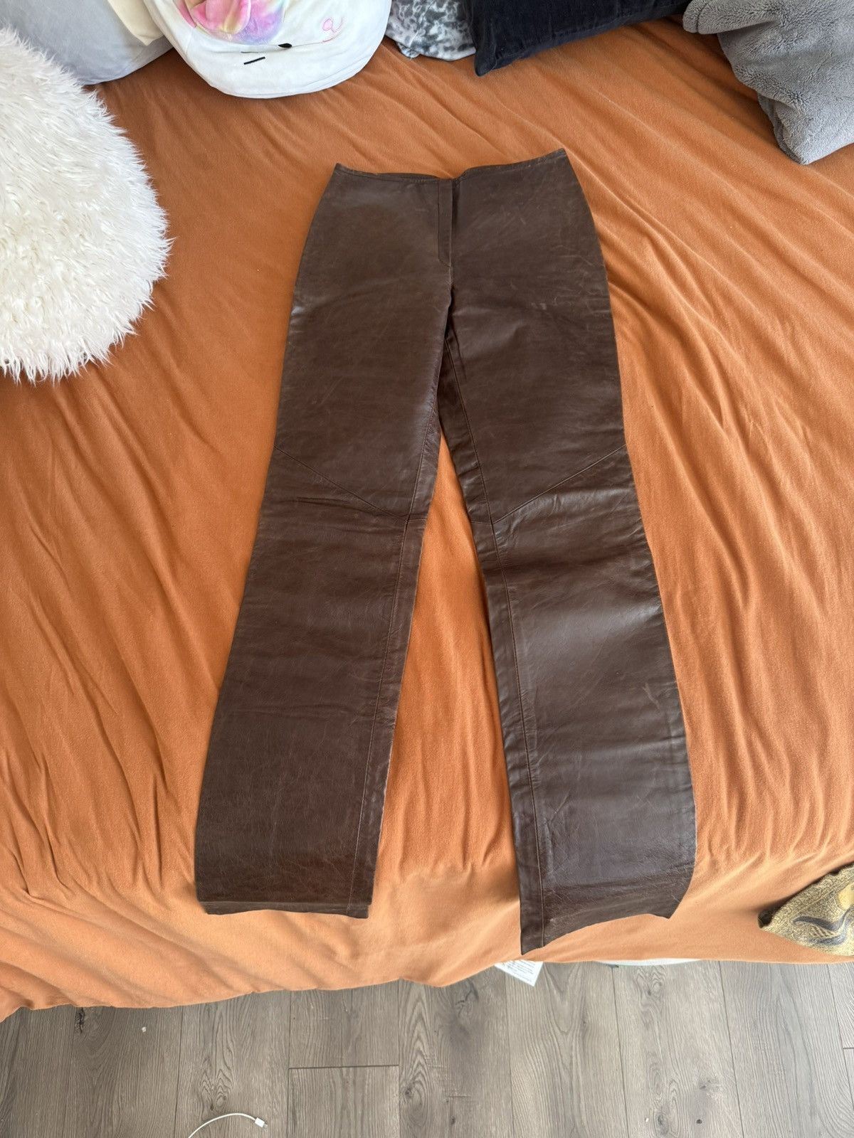 Vera Pelle Italian Leather Vaunt Pants Size 26" / US 2 / IT 38 - 1 Thumbnail