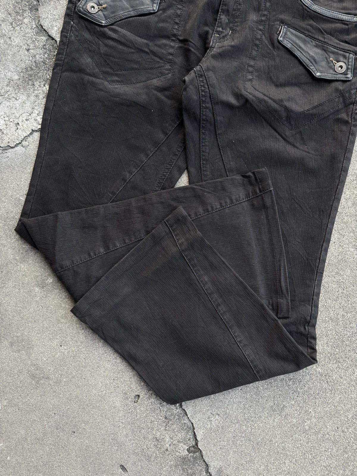 Japanese Brand Morgan Homme Flare Pants Size US 34 / EU 50 - 6 Thumbnail