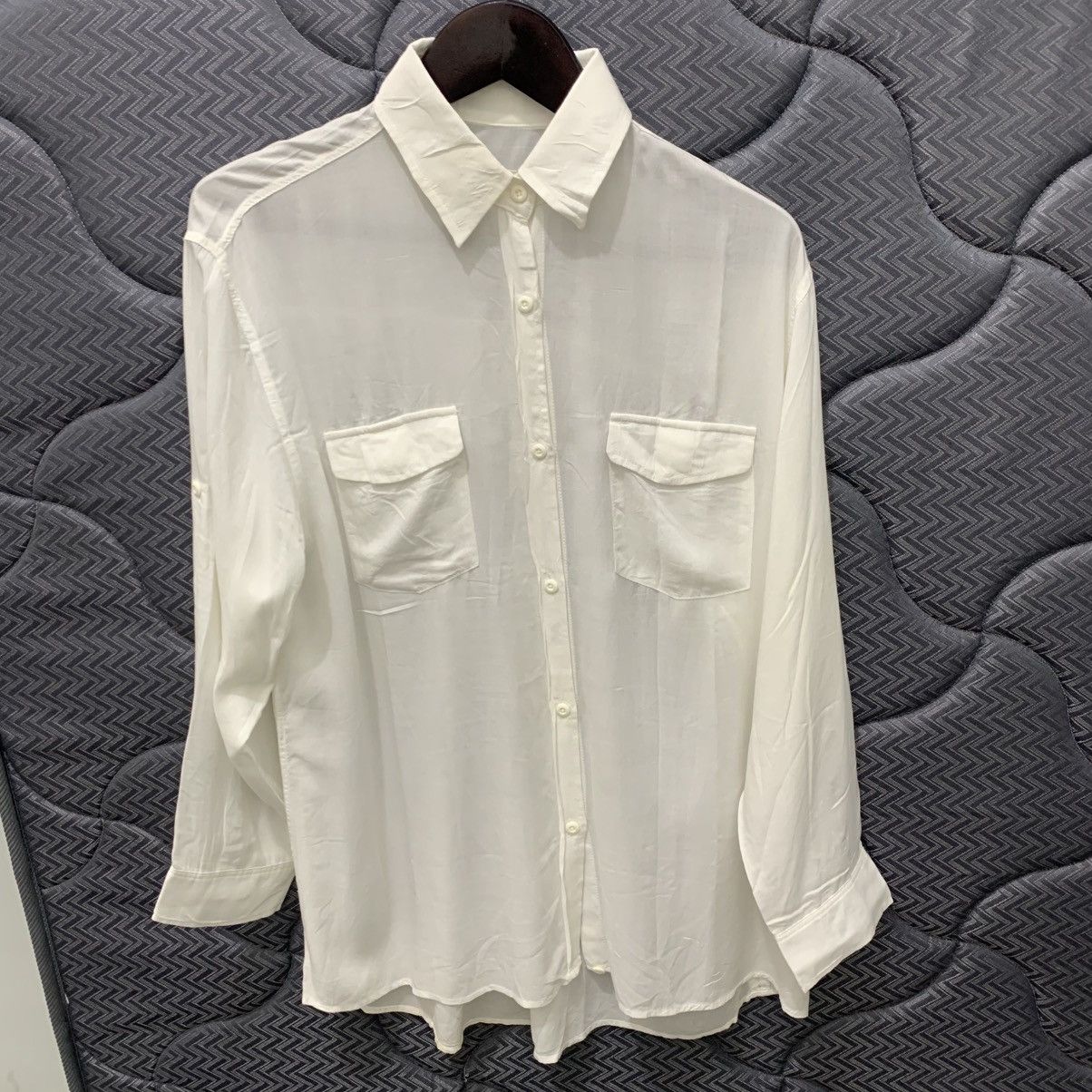 G.O.A - Mesh White Shirt Button Up Ifsix Lgb Style
