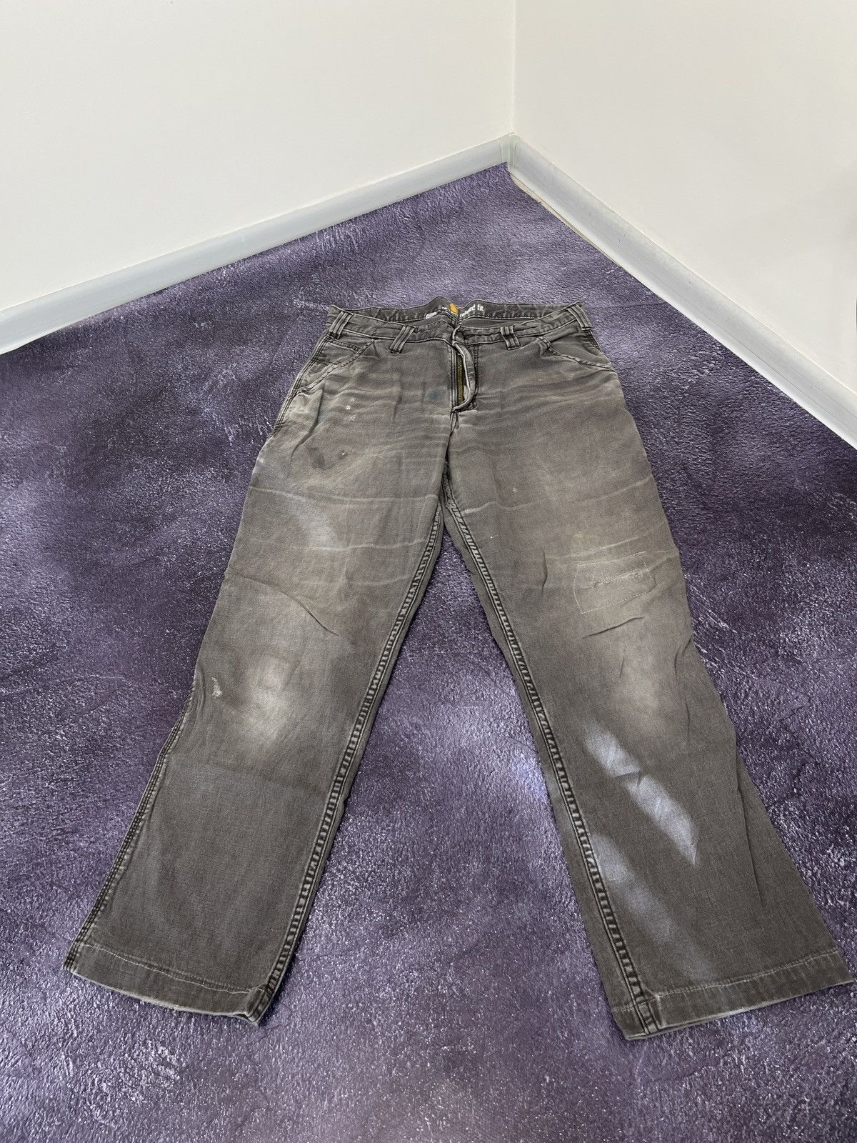 Carhartt × Vintage Vintage 90s Carhartt Work Baggy Cargo Pants Jeans Size US 32 / EU 48 - 5 Thumbnail