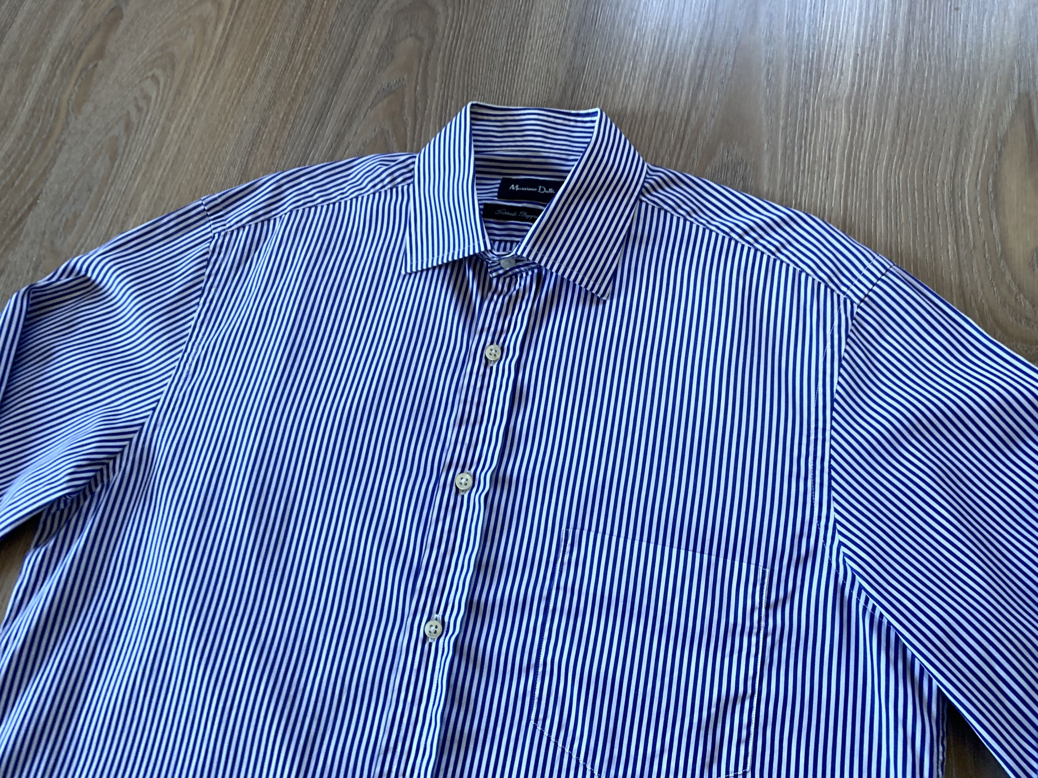Designer × Massimo Dutti Massimo Dutti Stripe Cotton Long Sleeve Button Shirt Size US M / EU 48-50 / 2 - 4 Thumbnail